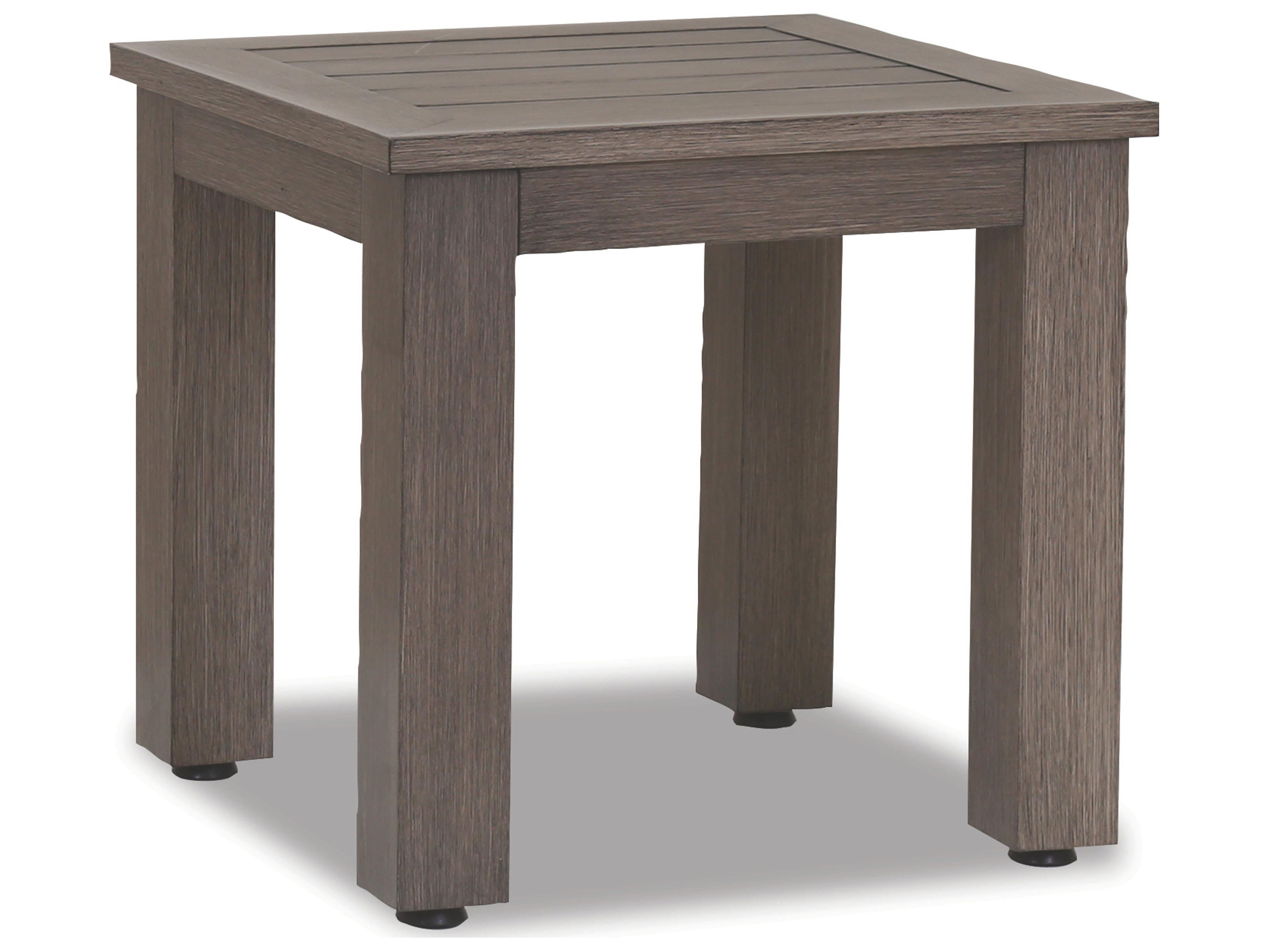 Laguna Outdoor End Table Aluminum Driftwood