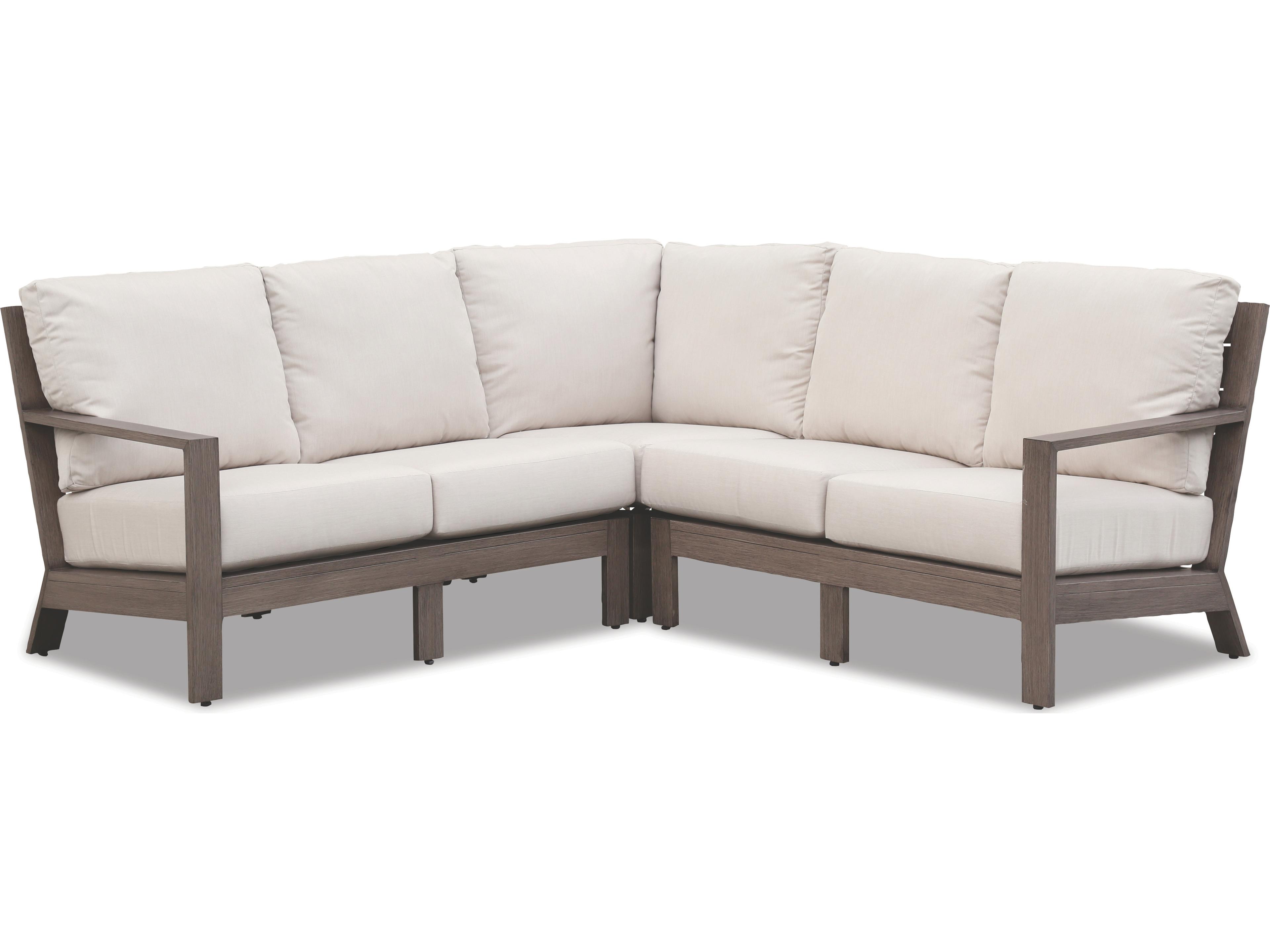 Laguna- As Pictured Driftwood Aluminum Cushion Lounge Set