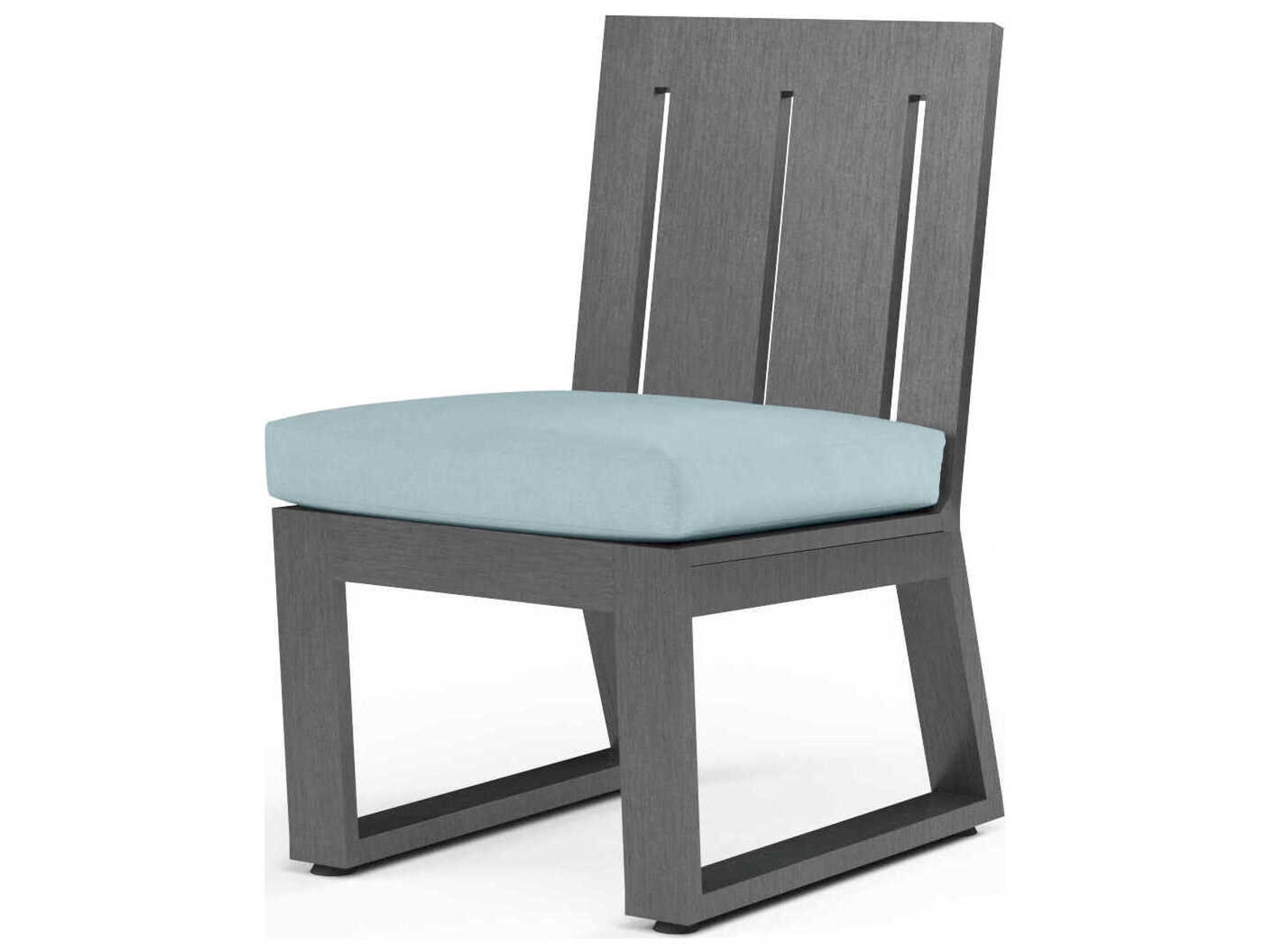 Redondo Slate Aluminum Cushion Dining Chair
