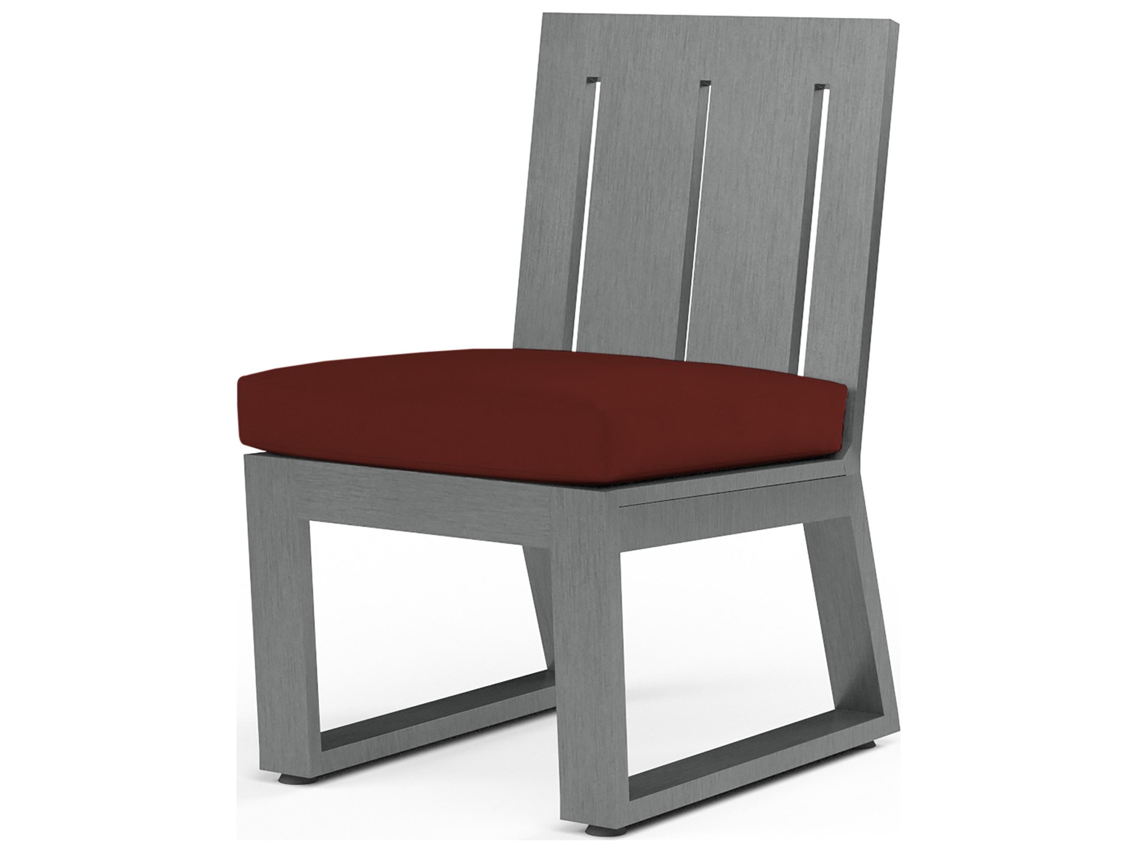 Sunset West Redondo Aluminum Armless Outdoor Dining Chair