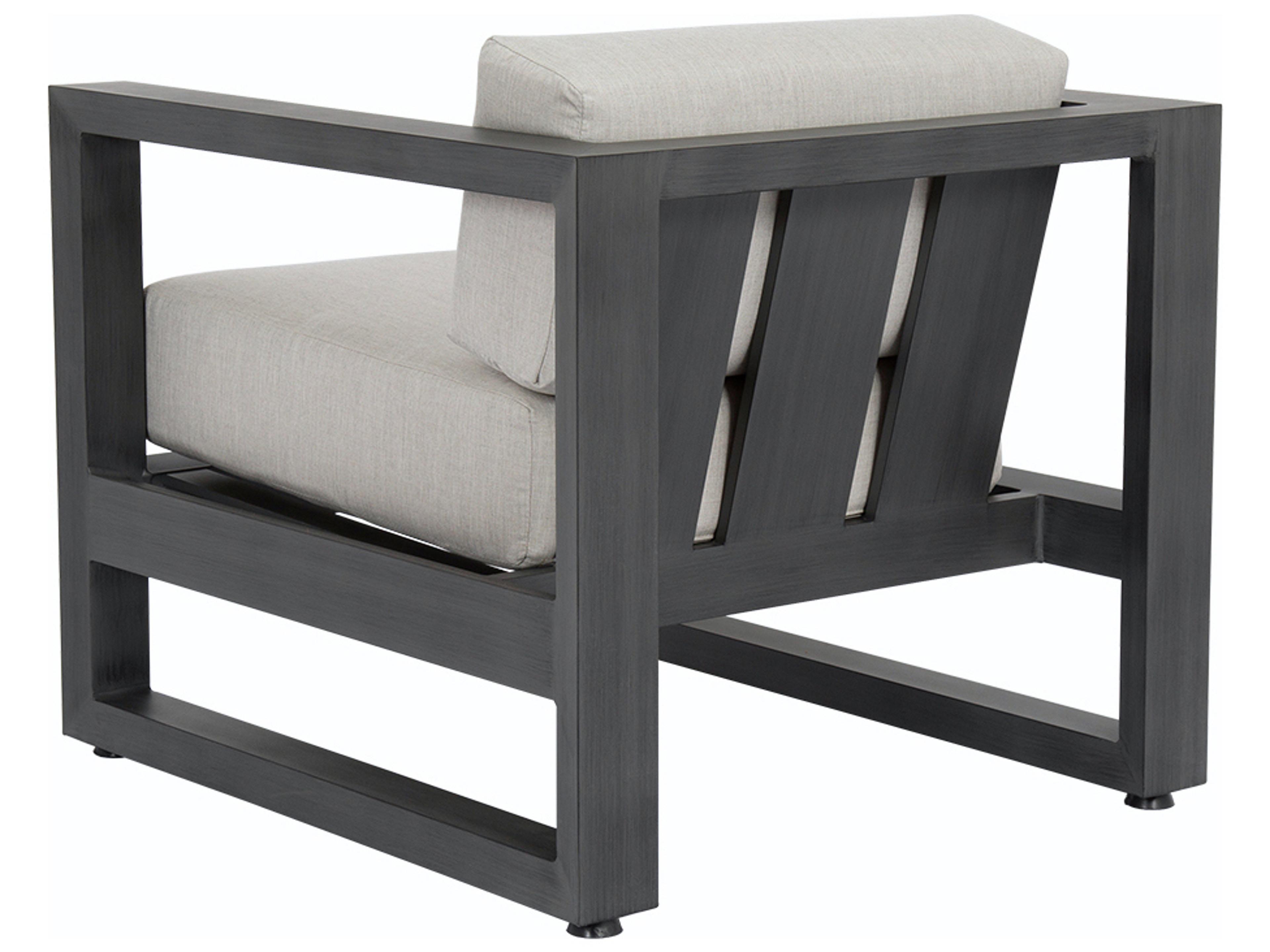 Sunset West Redondo Aluminum Patio Lounge Chair in Cast Silver