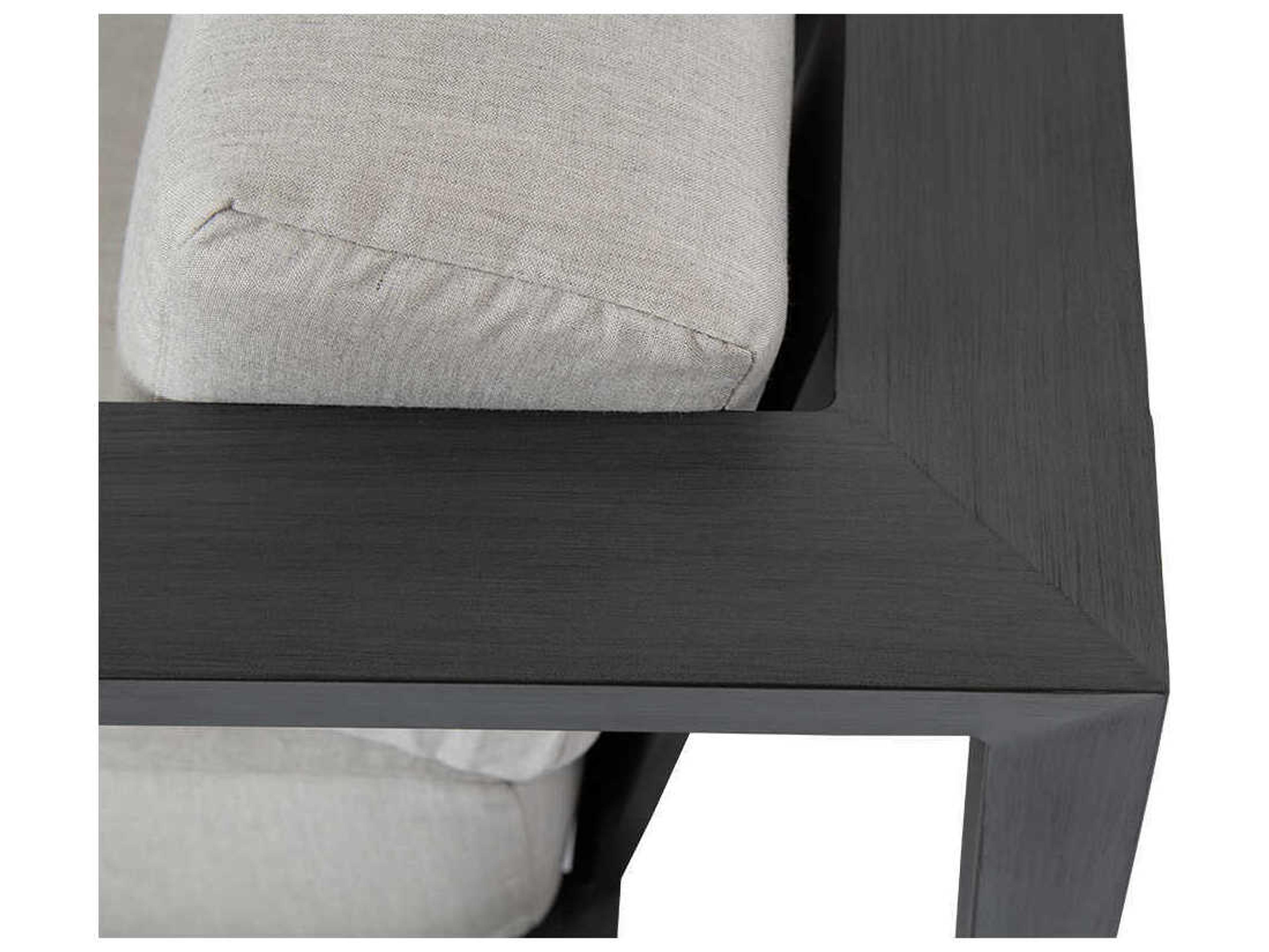 Sunset West Redondo Slate Aluminum Cushion Loveseat