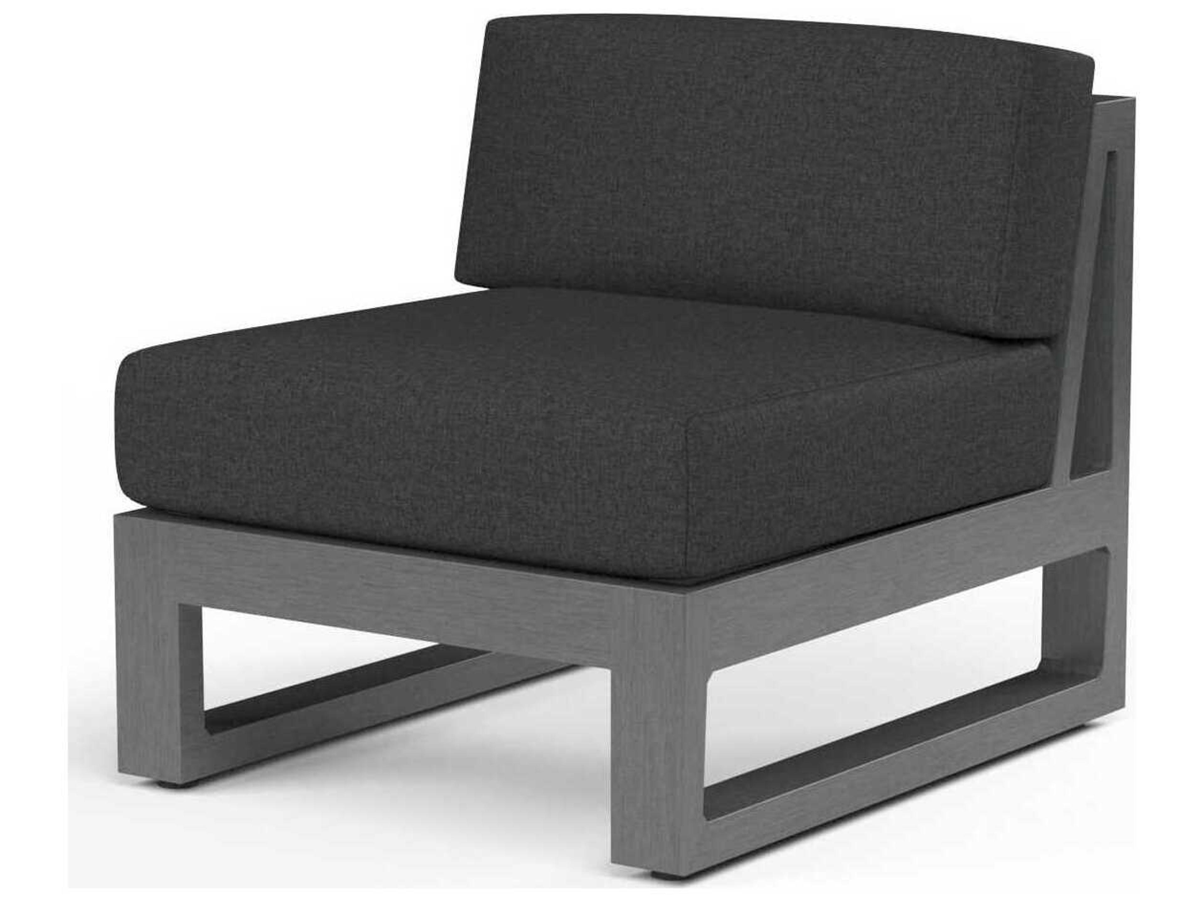 Redondo Slate Aluminum Cushion Lounge Chair