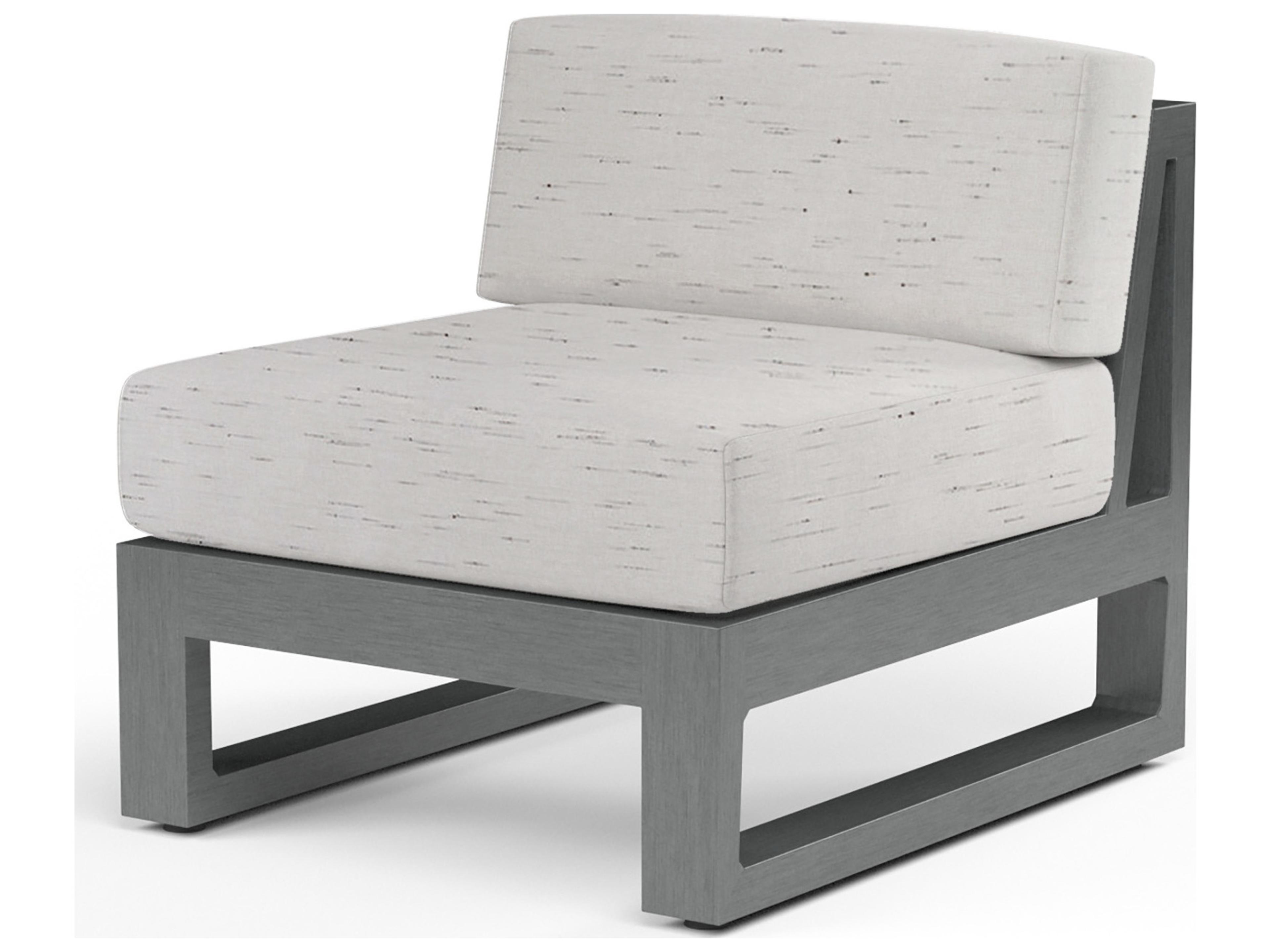 Sunset West Redondo Aluminum Armless Modular Chair