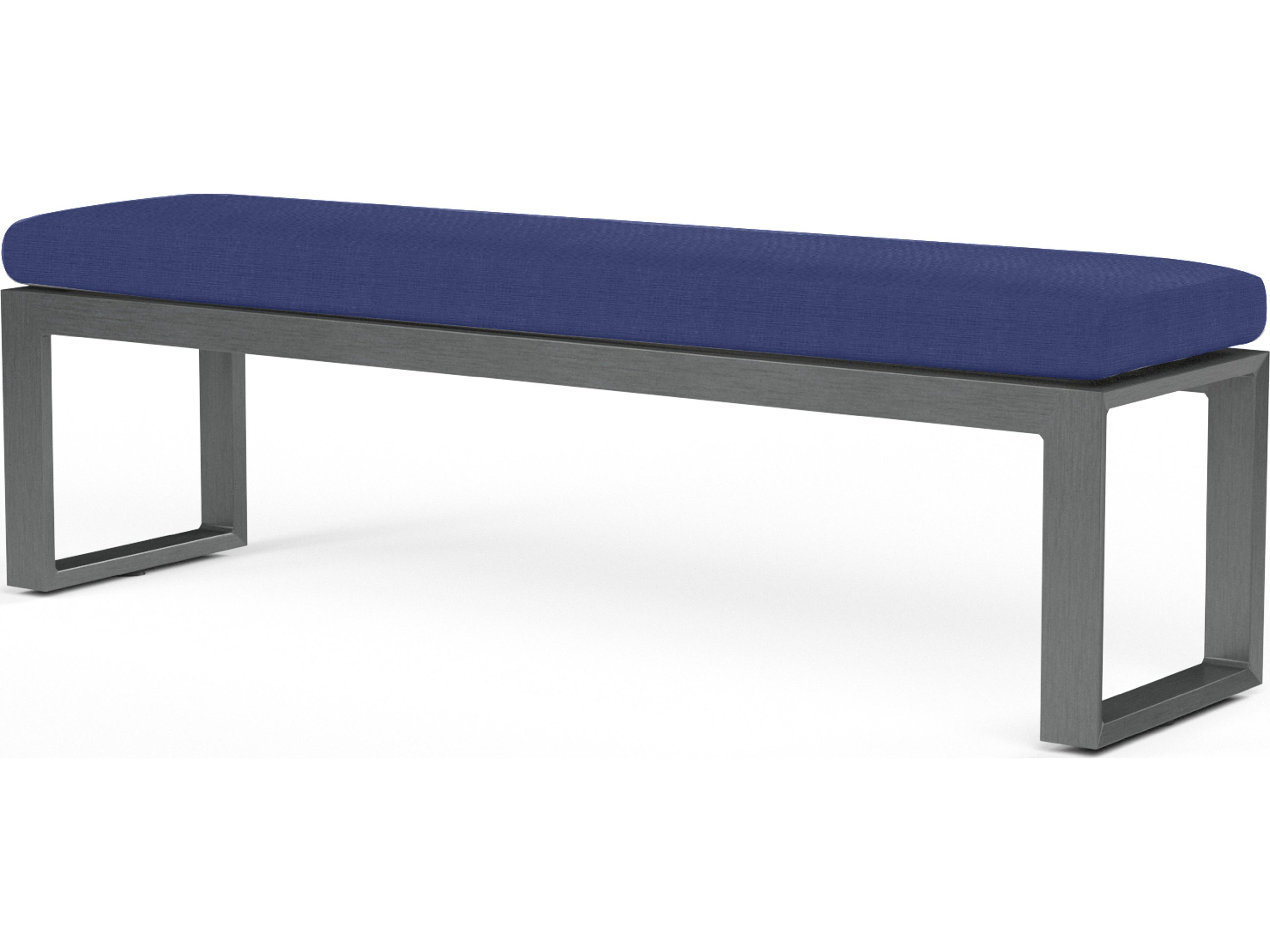 Sunset West Redondo Aluminum Cushion Outdoor Bench