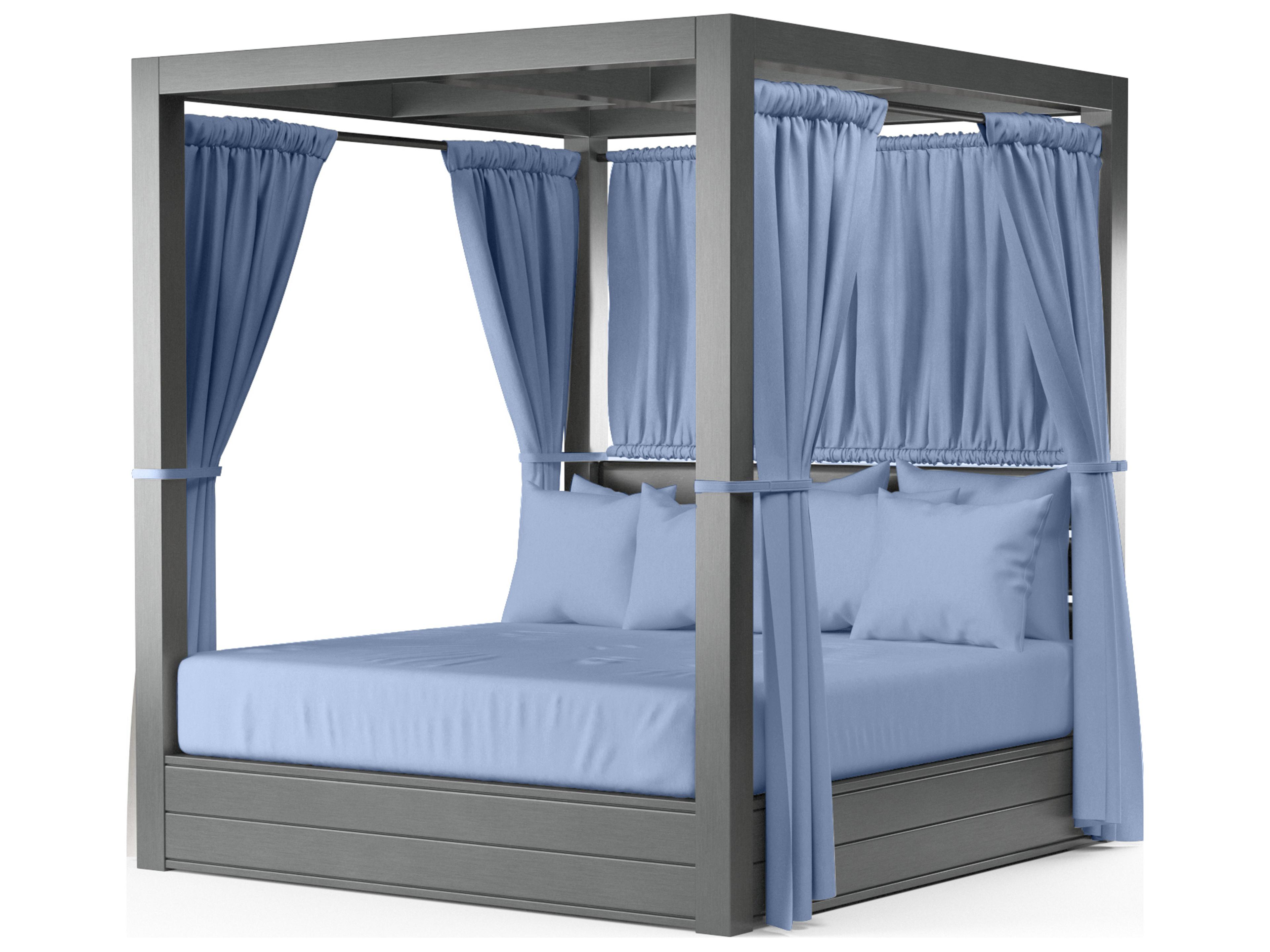 Redondo Aluminum Cushion Outdoor Patio Lounge Bed