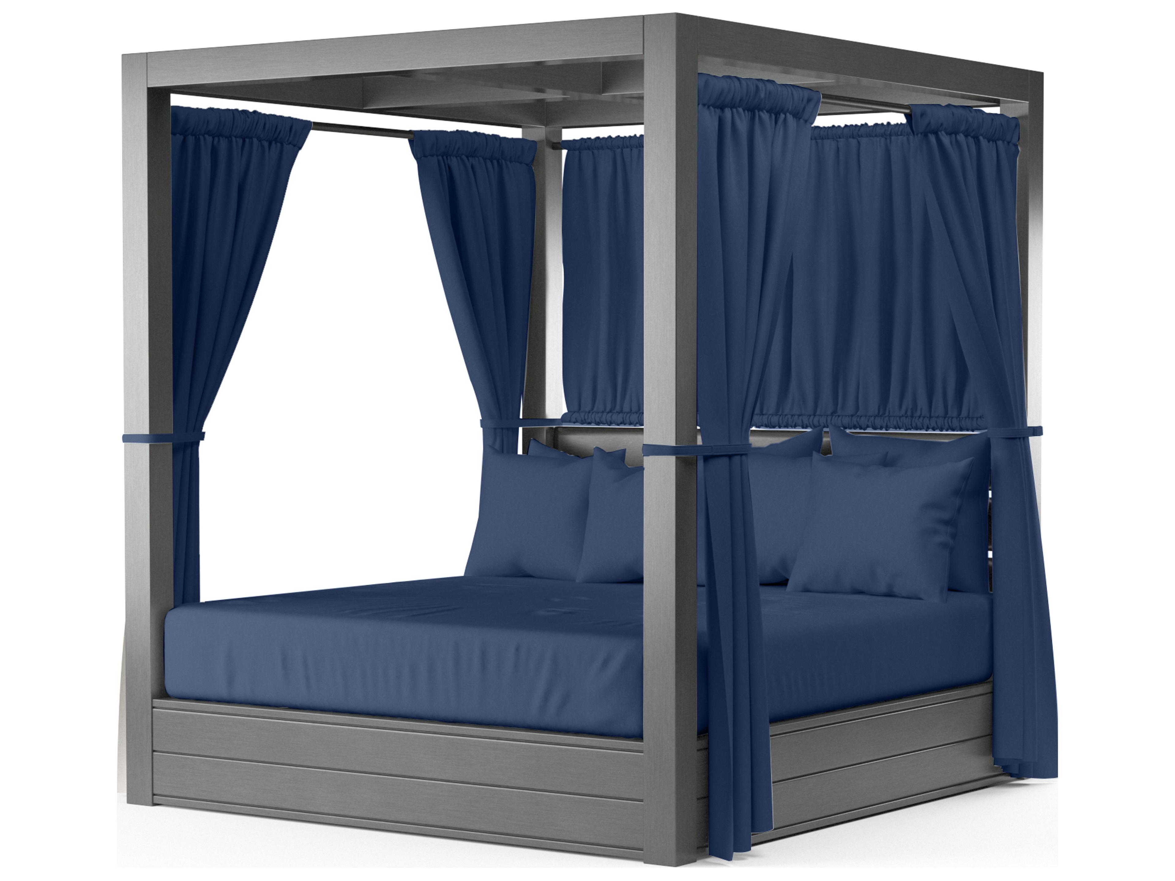 Sunset West Redondo Aluminum Cushion Outdoor Patio Lounge Bed