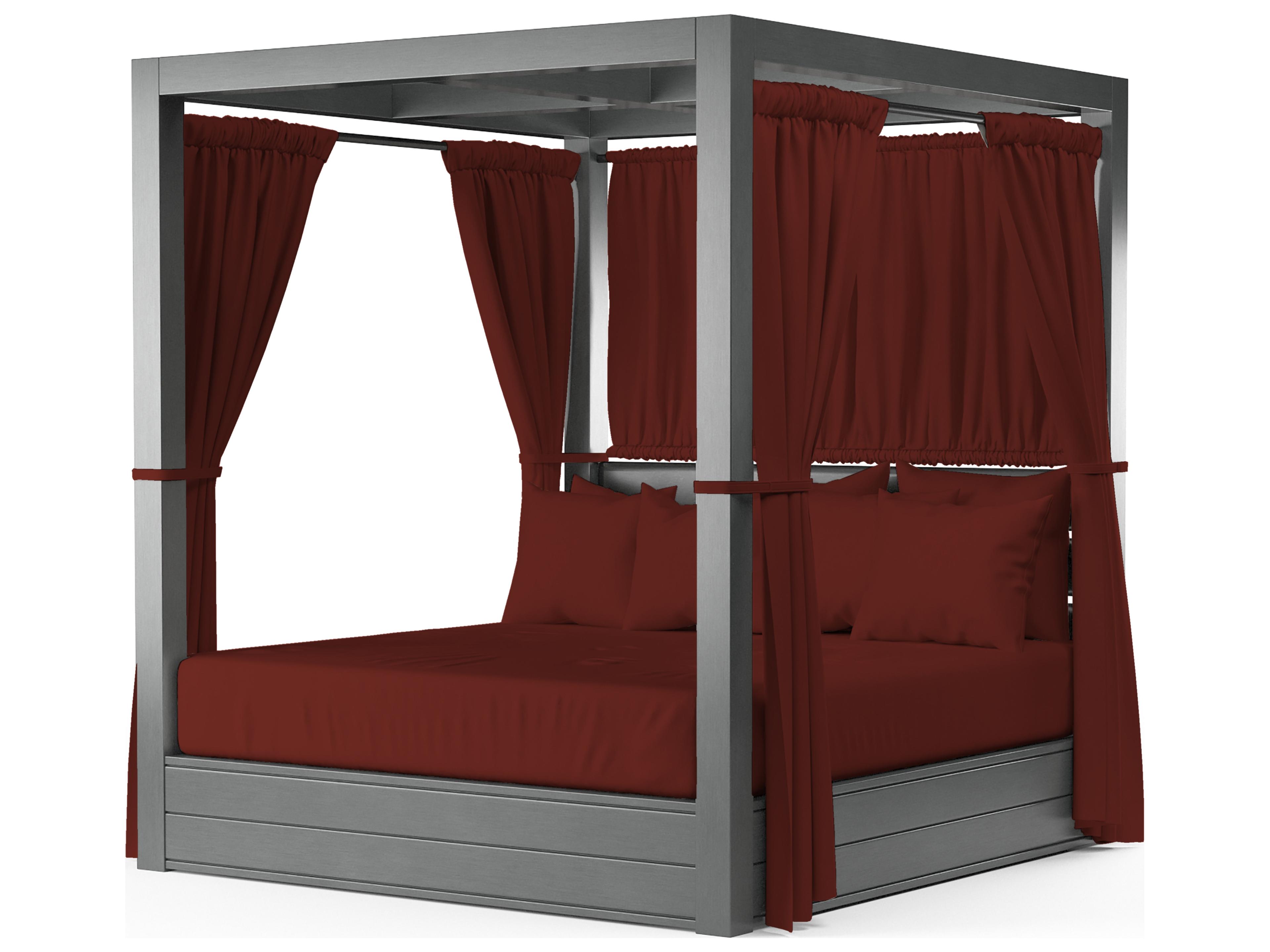 Sunset West Redondo Aluminum Cushion Outdoor Patio Lounge Bed