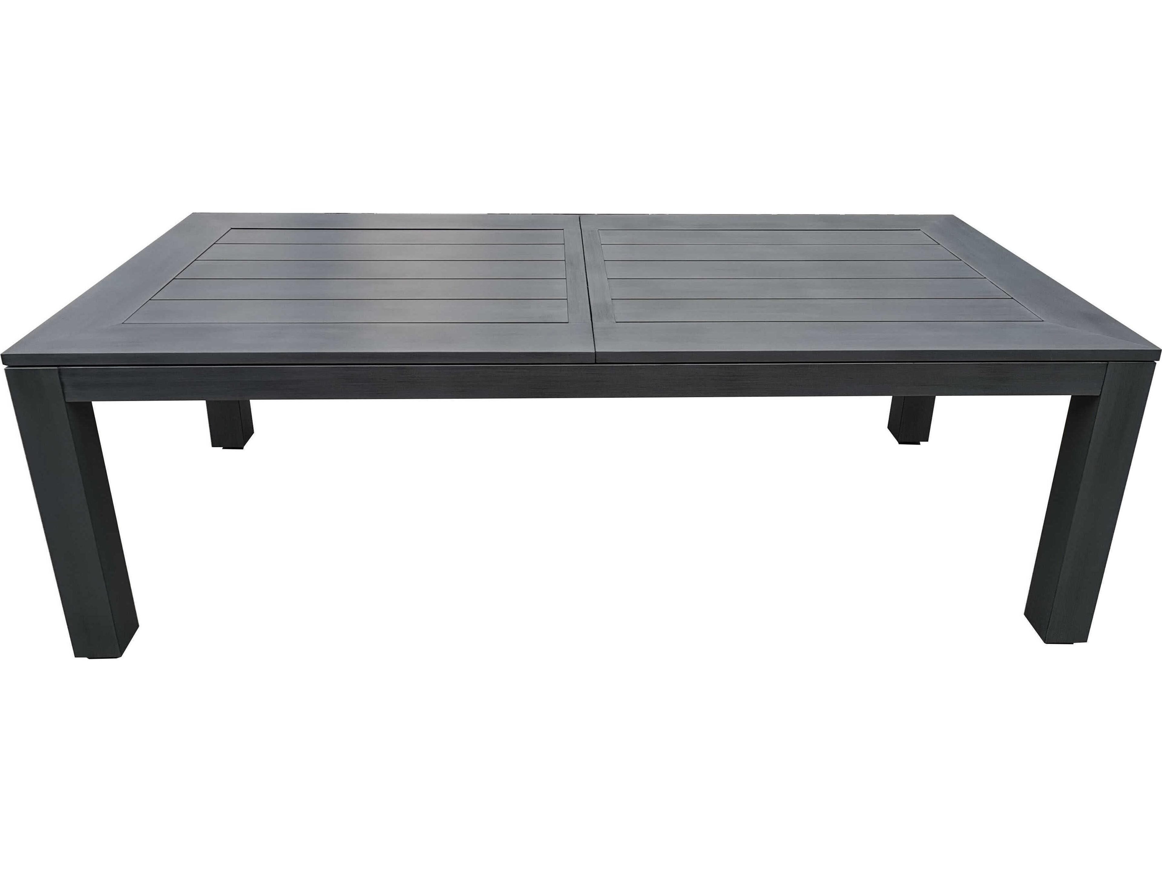 Sunset West Redondo Grays Aluminum Rectangular Dining Table