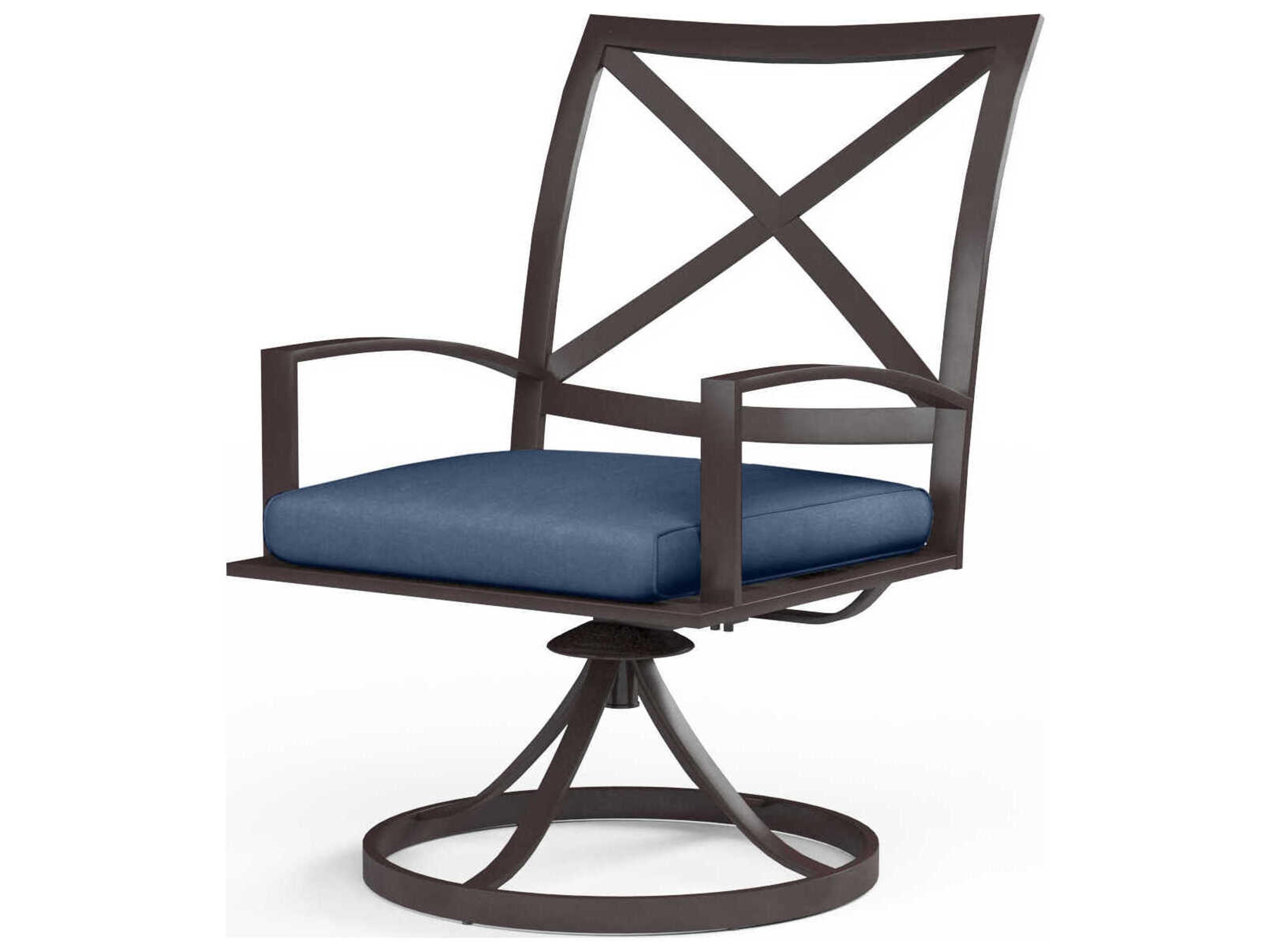 La Jolla Espresso Aluminum Cushion Dining Chair