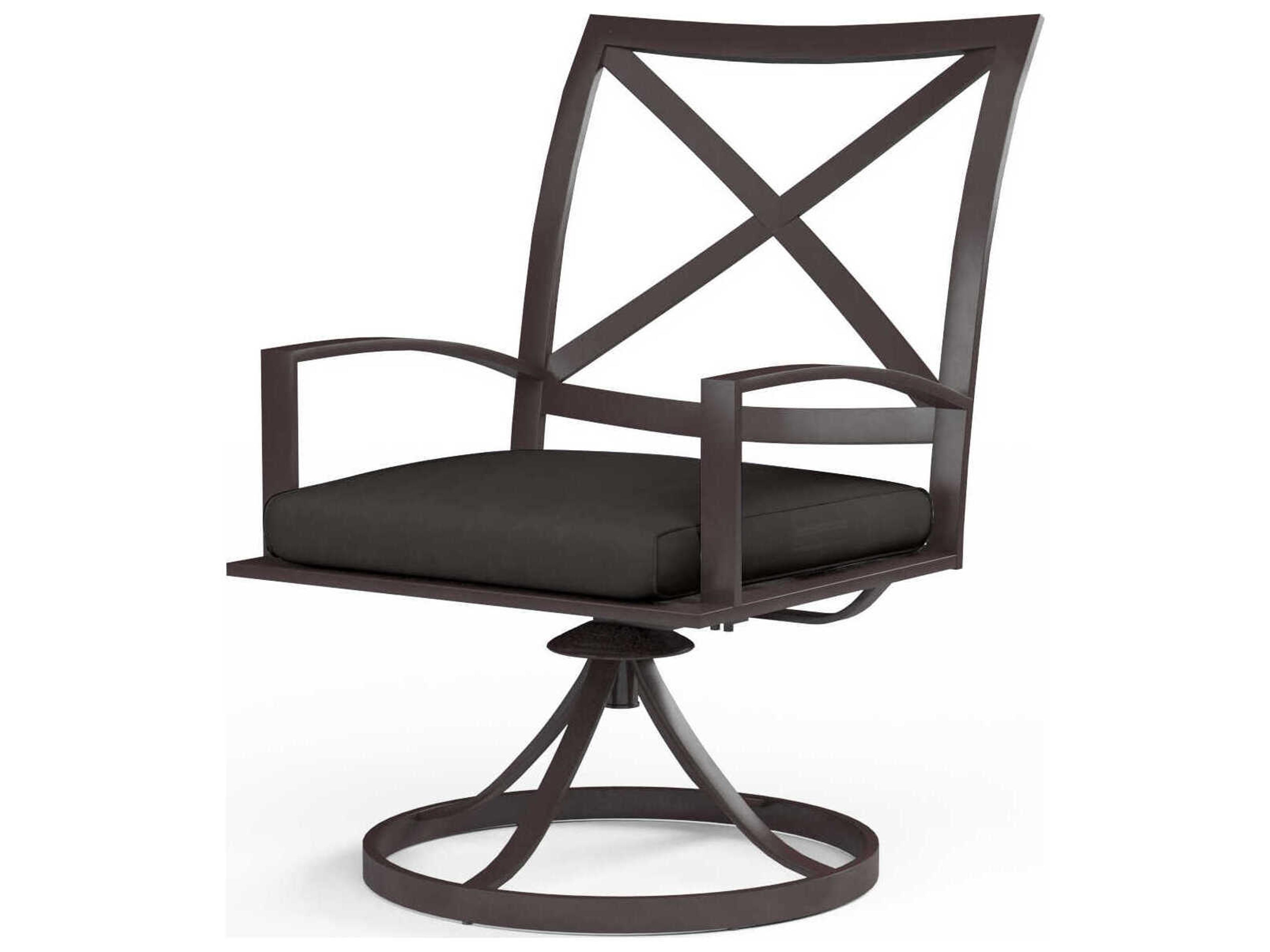 La Jolla Espresso Aluminum Cushion Dining Chair