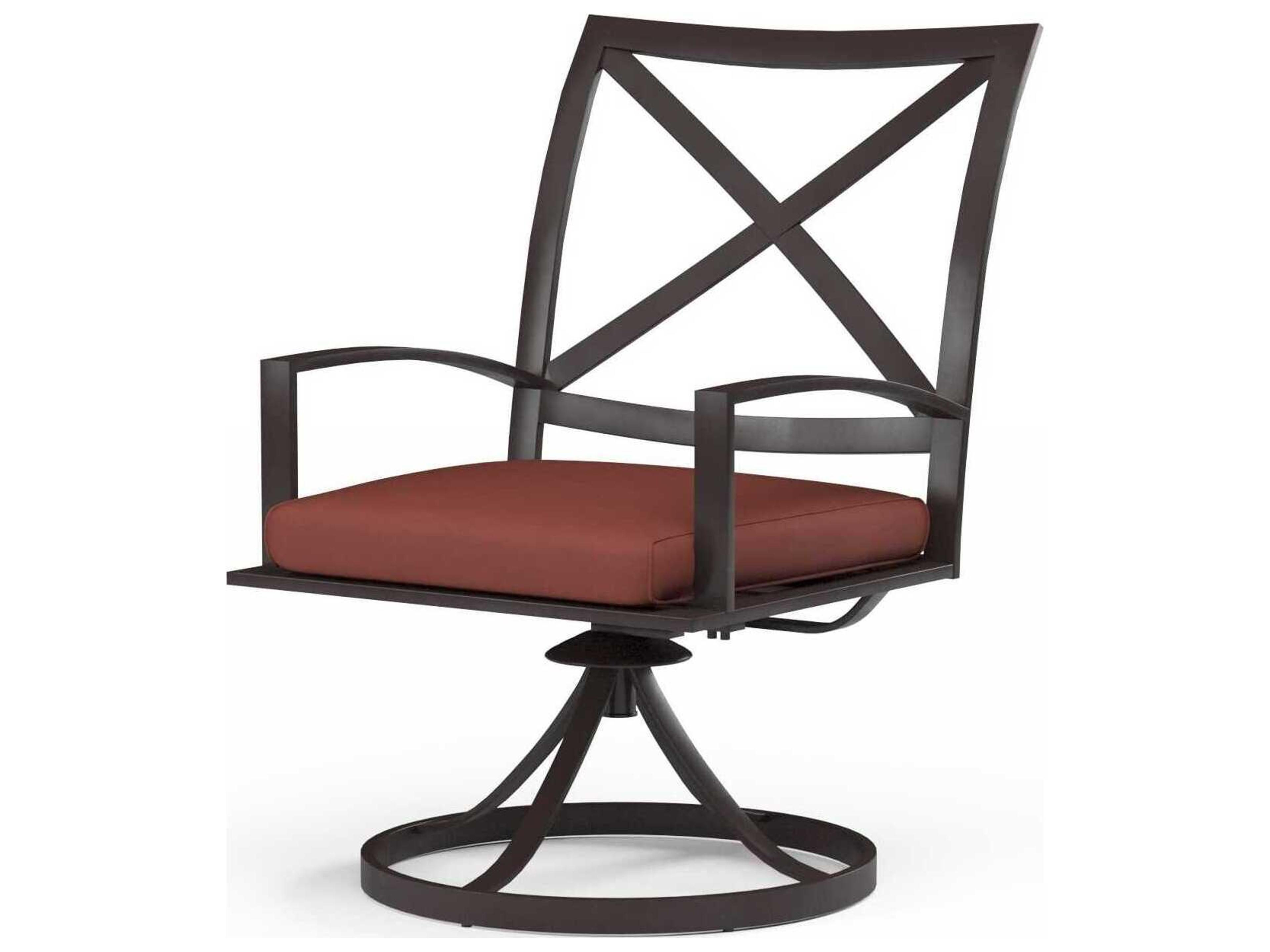 La Jolla Espresso Aluminum Cushion Dining Chair