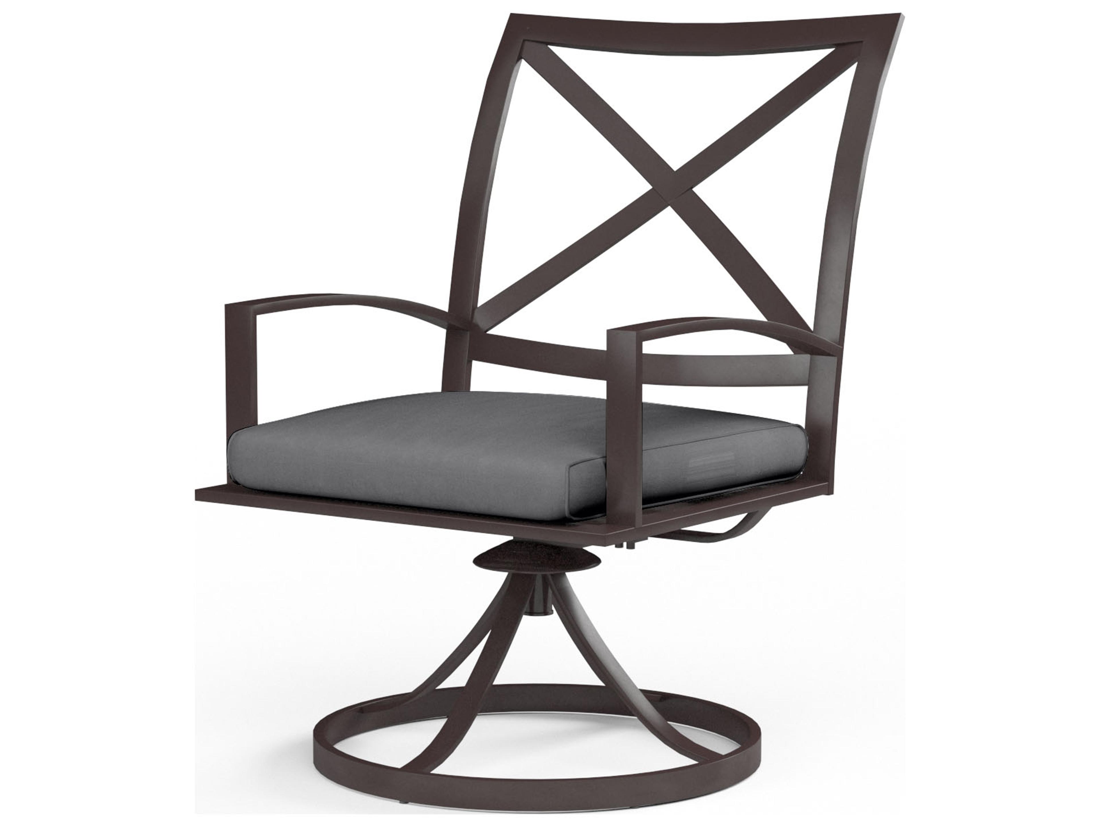 Sunset West La Jolla Aluminum Swivel Outdoor Dining Chair