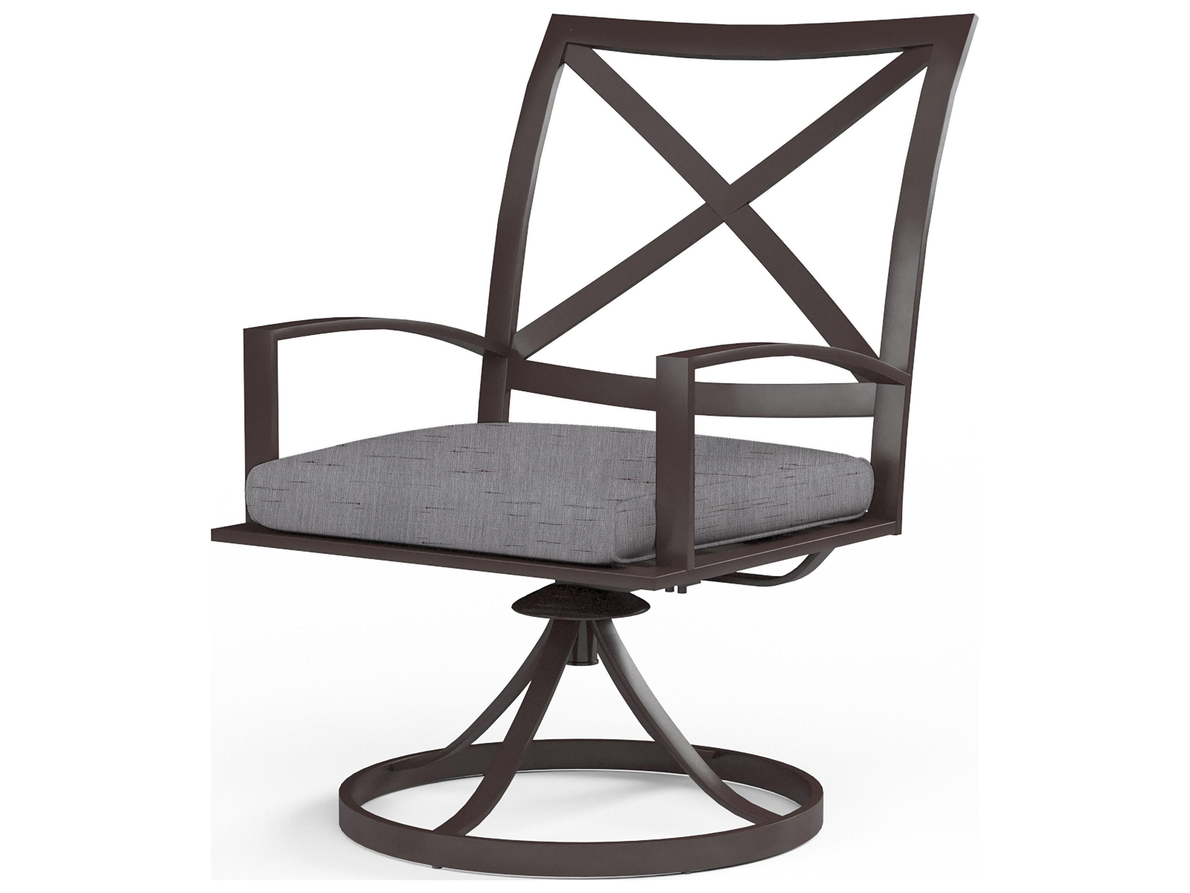 Sunset West La Jolla Aluminum Swivel Outdoor Dining Chair