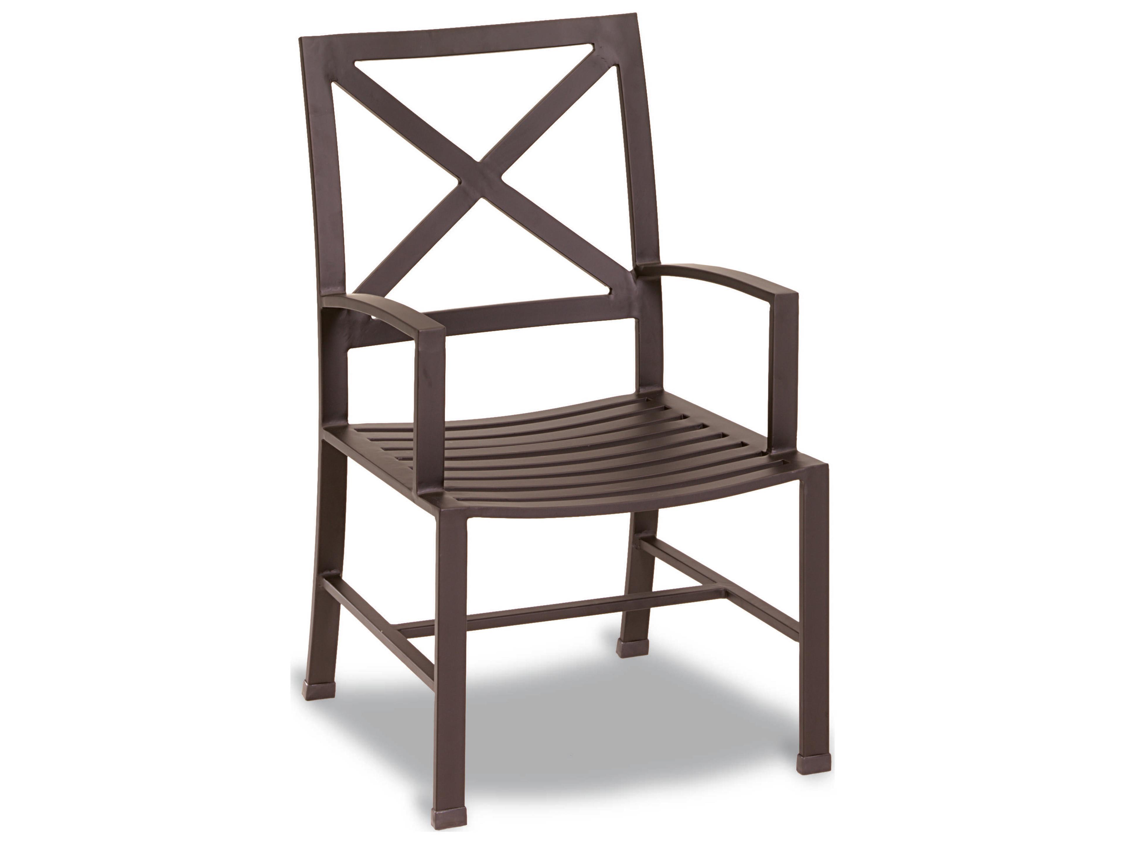 Sunset West Quick Ship La Jolla Rich Chocolate Aluminum Cushion Dining Chair