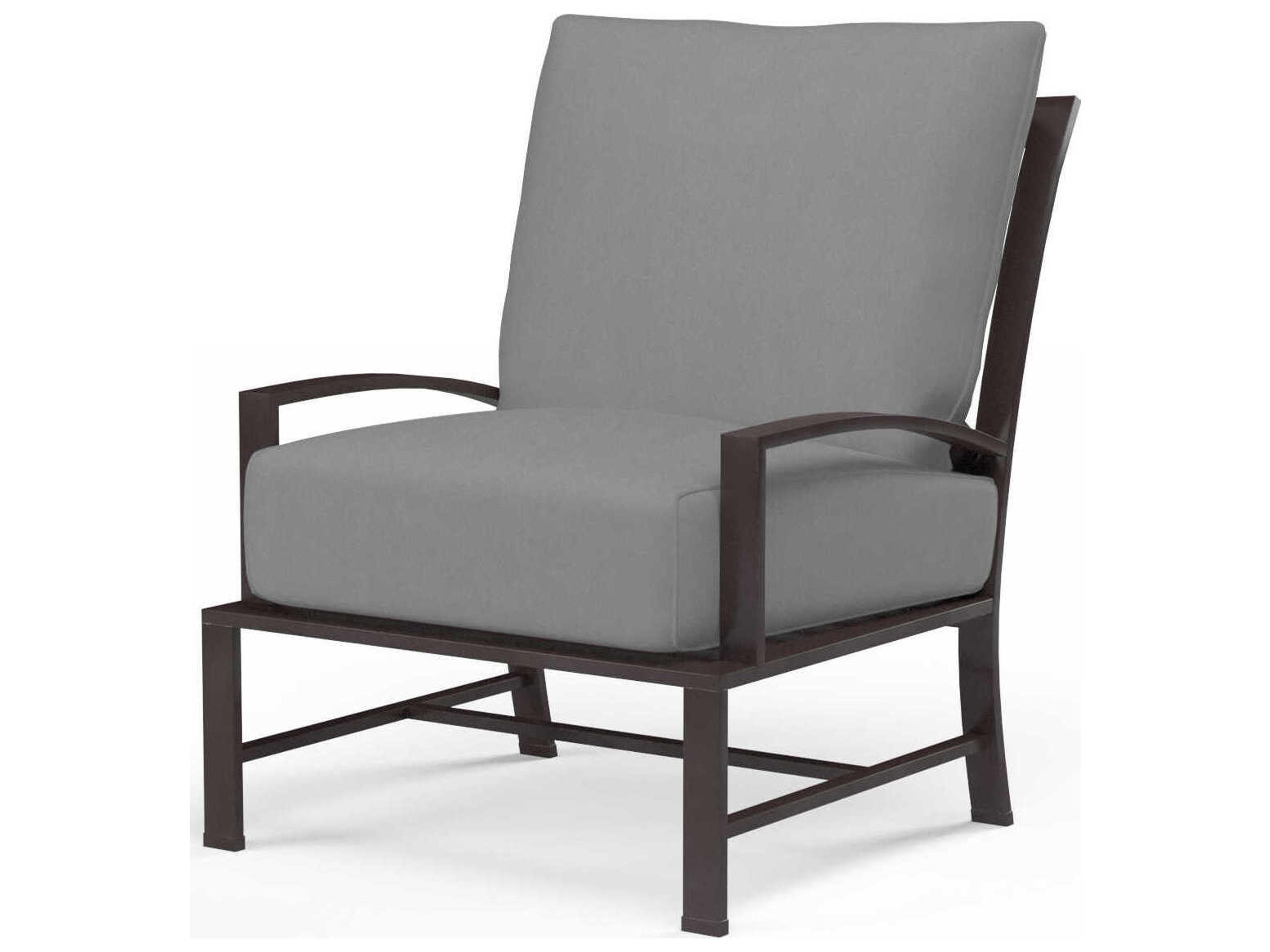 La Jolla Espresso Aluminum Cushion Lounge Chair