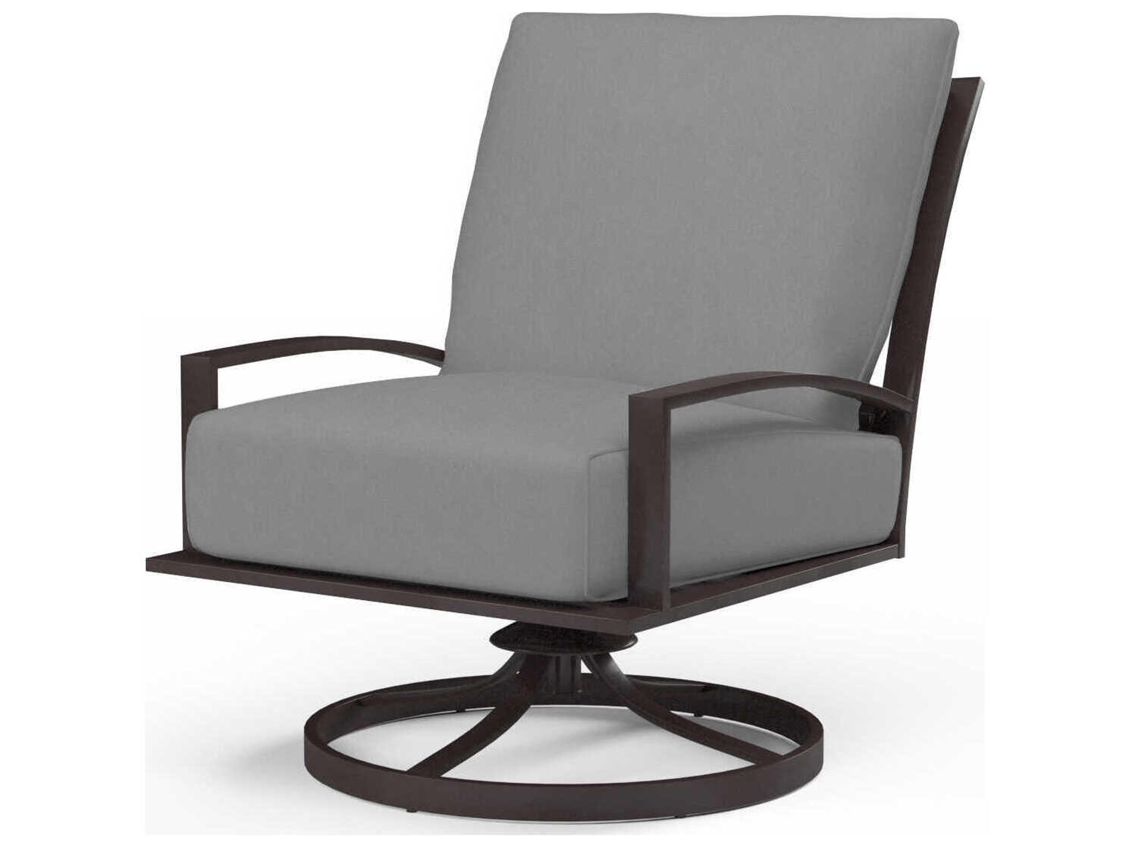 La Jolla Espresso Aluminum Cushion Lounge Chair