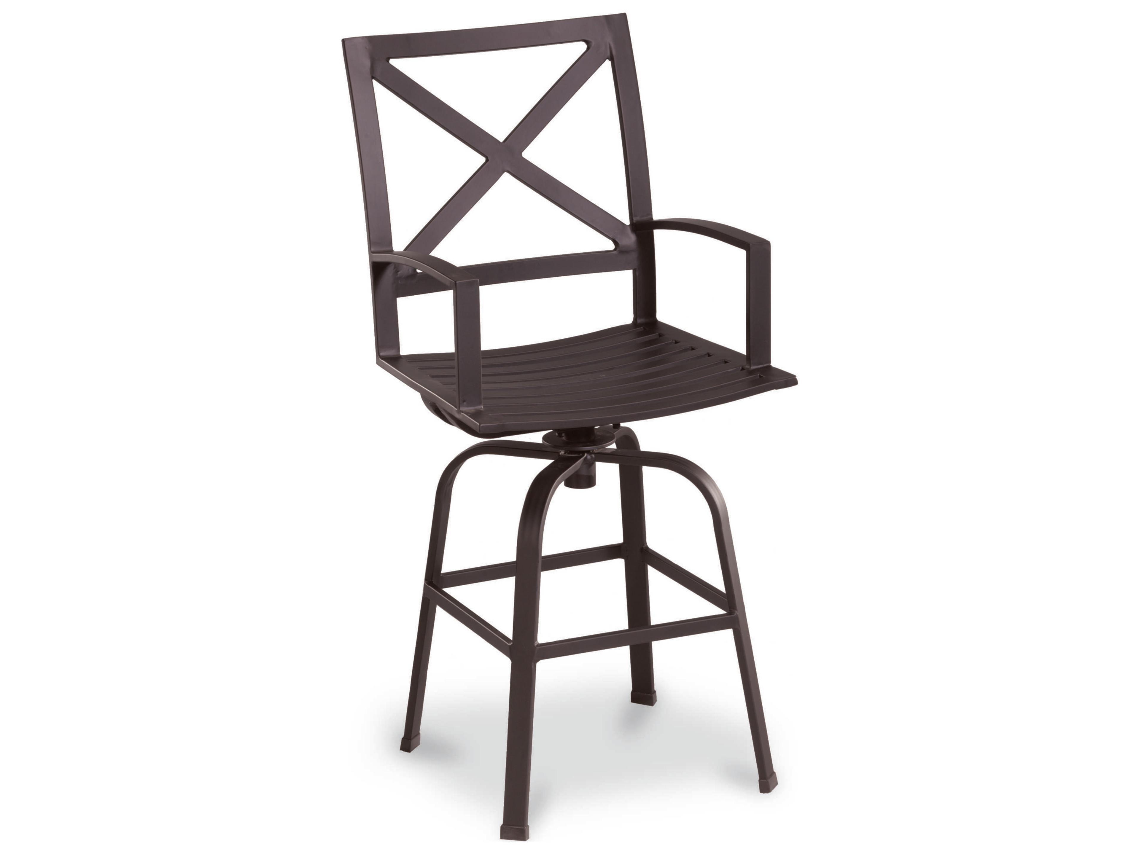 Sunset West Quick Ship La Jolla Rich Chocolate Aluminum Cushion Bar Stool
