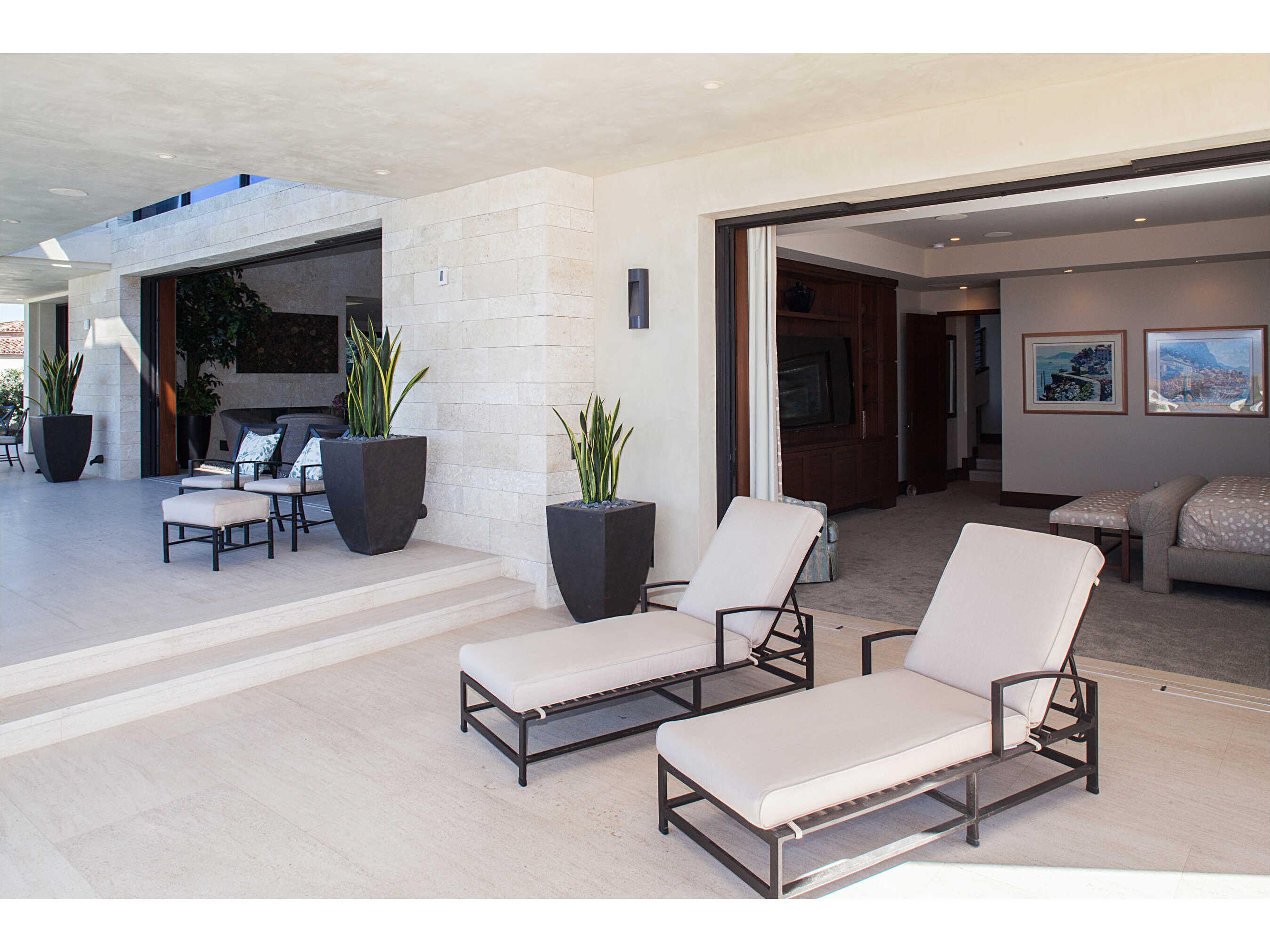 Sunset West La Jolla Espresso Aluminum Cushion Chaise Lounge