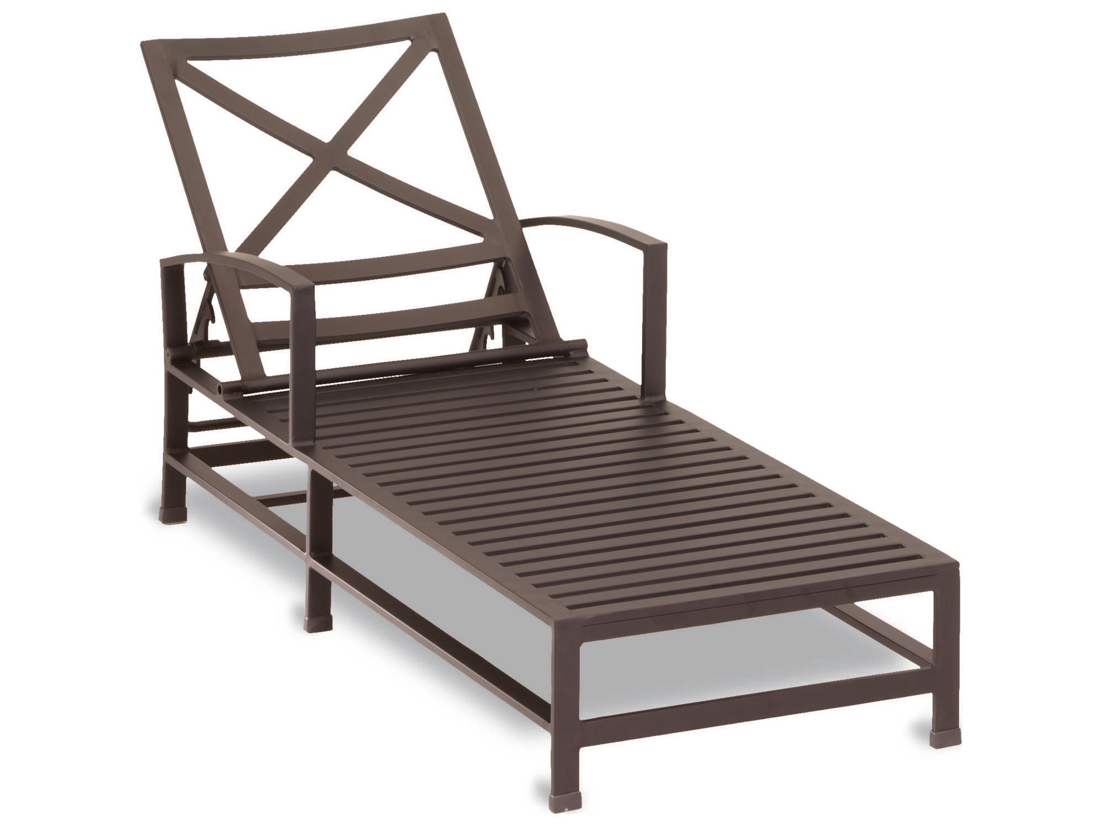 Sunset West Quick Ship La Jolla Rich Chocolate Aluminum Cushion Chaise Lounge