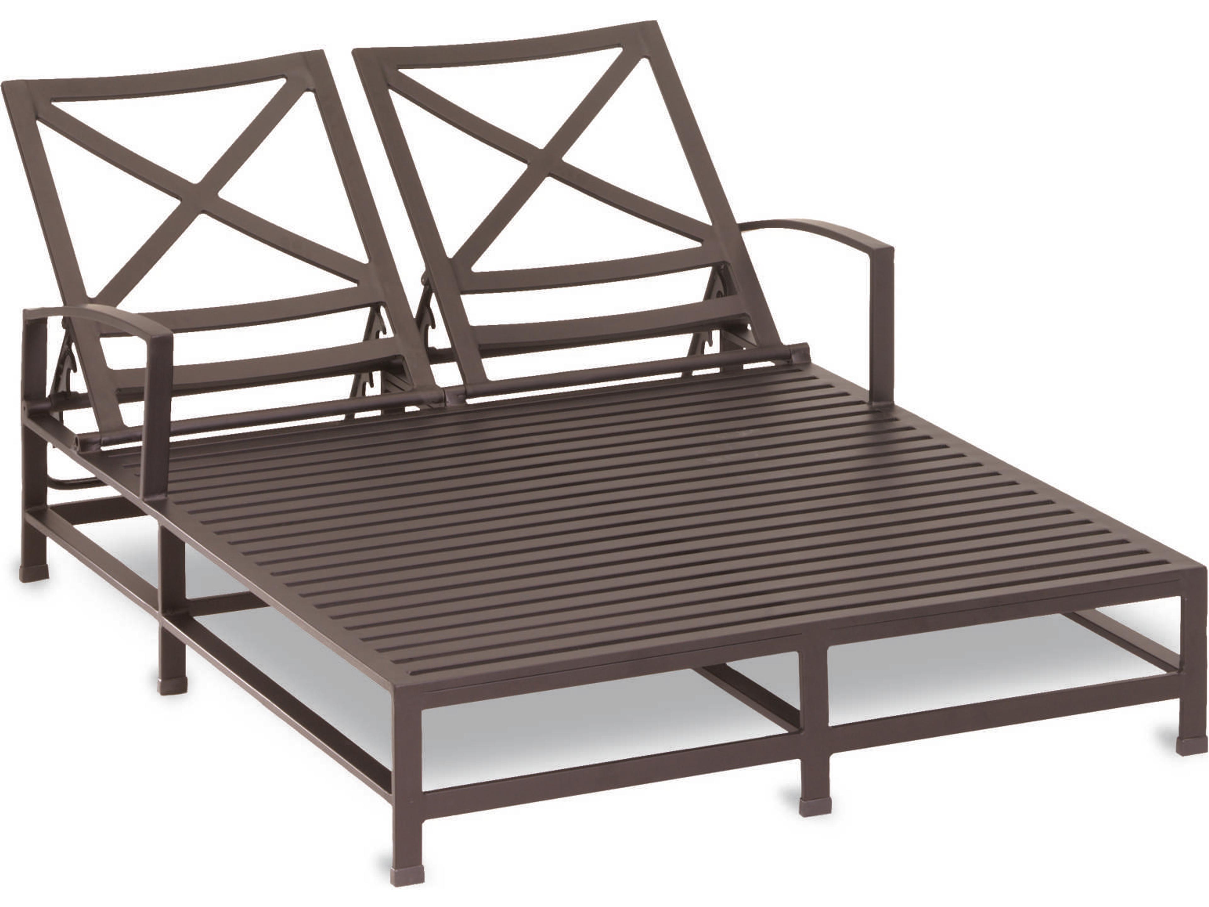 Sunset West Quick Ship La Jolla Rich Chocolate Aluminum Cushion Chaise Lounge