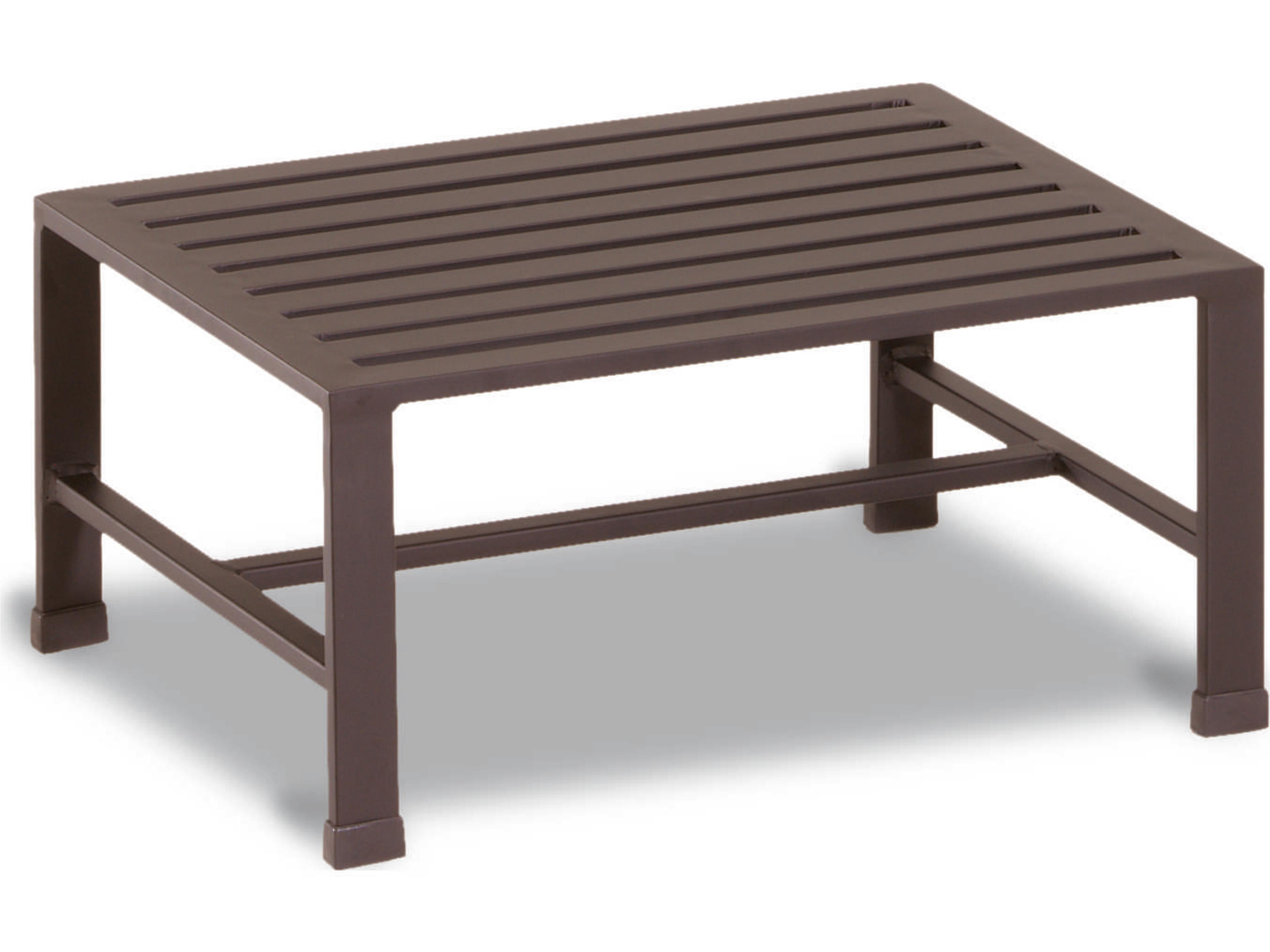 Sunset West Quick Ship La Jolla Rich Chocolate Aluminum Cushion Ottoman