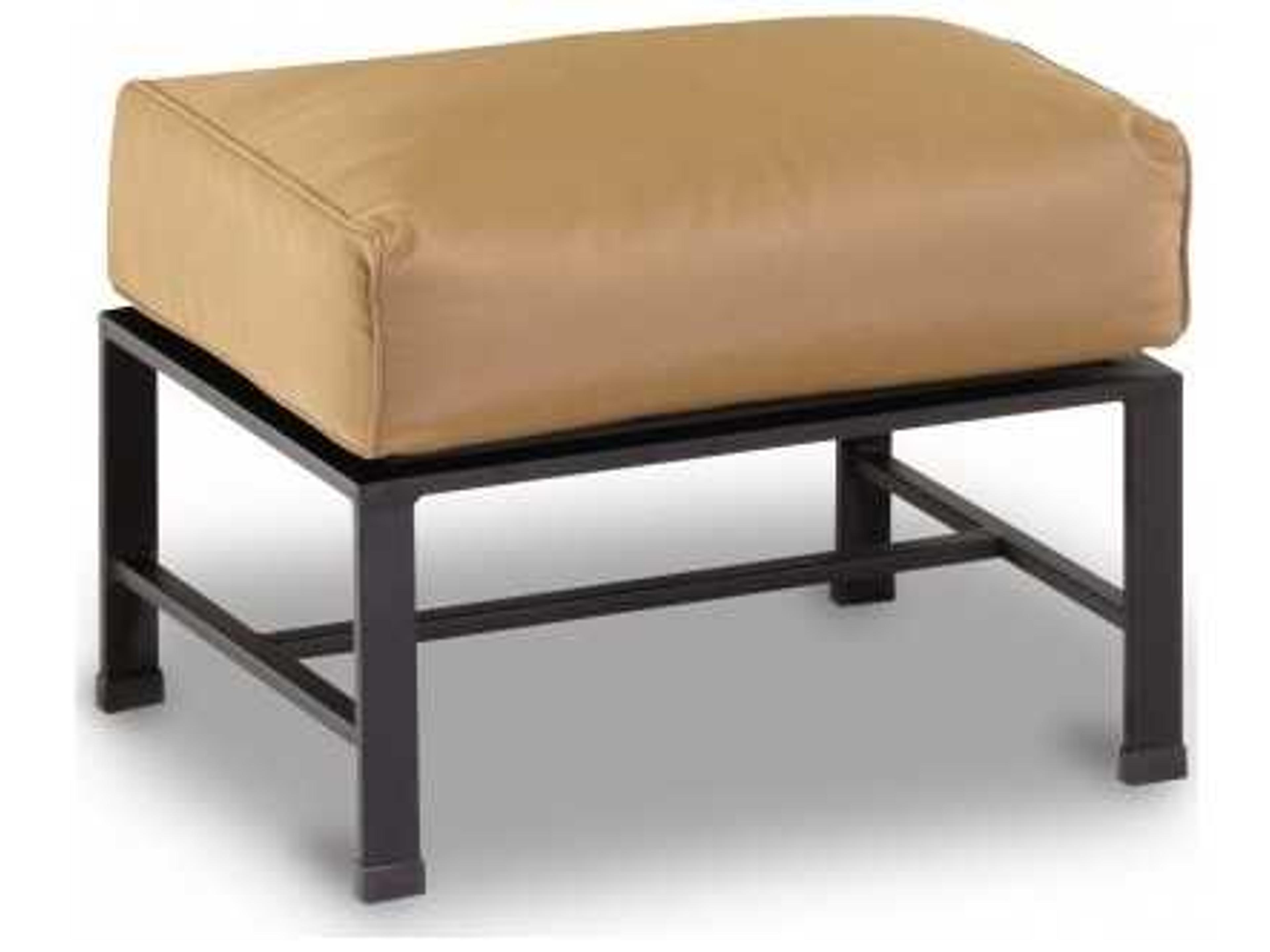 Sunset West Quick Ship La Jolla Rich Chocolate Aluminum Cushion Ottoman