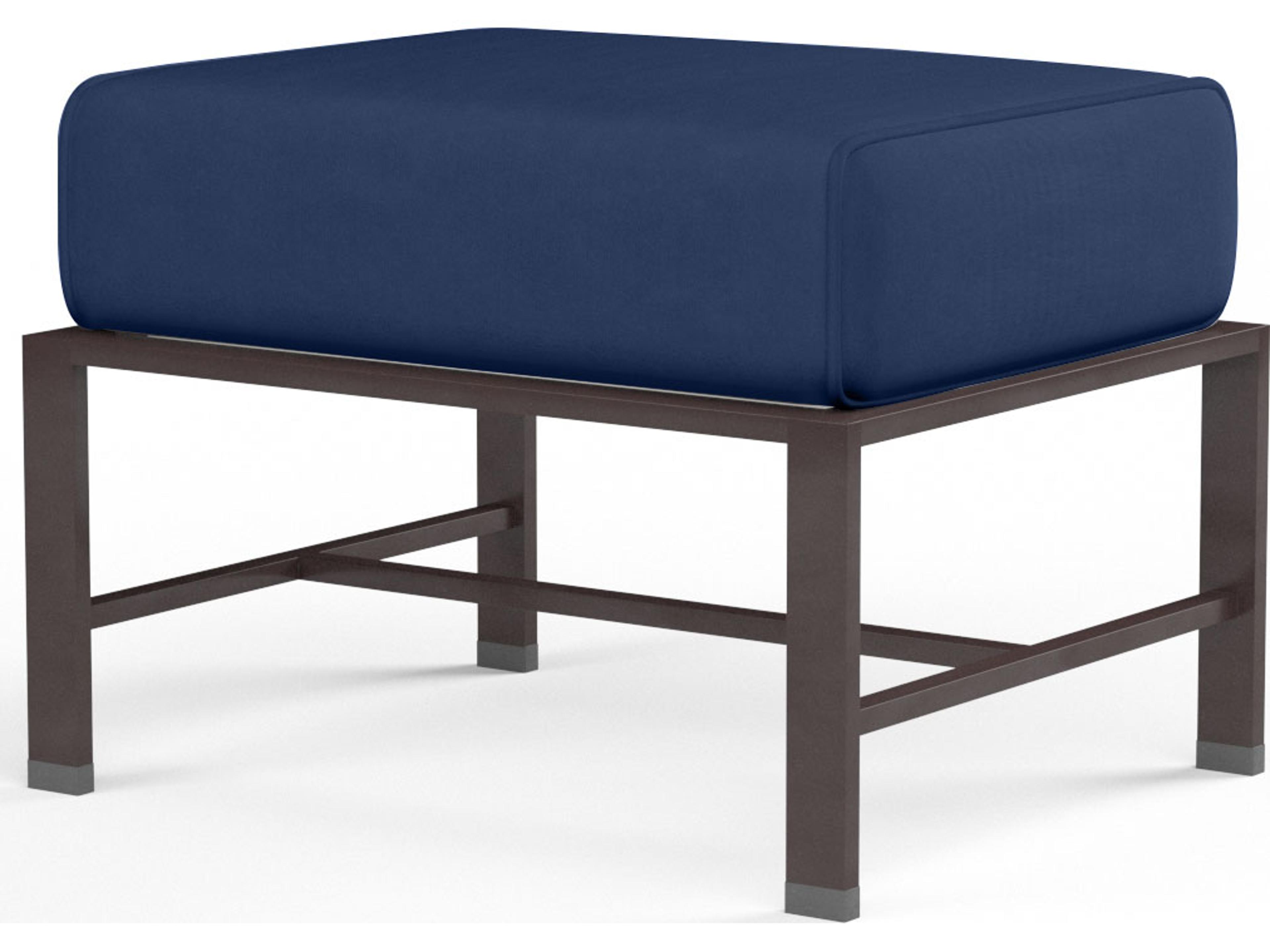 La Jolla Rectangular Outdoor Ottoman Aluminum Frame