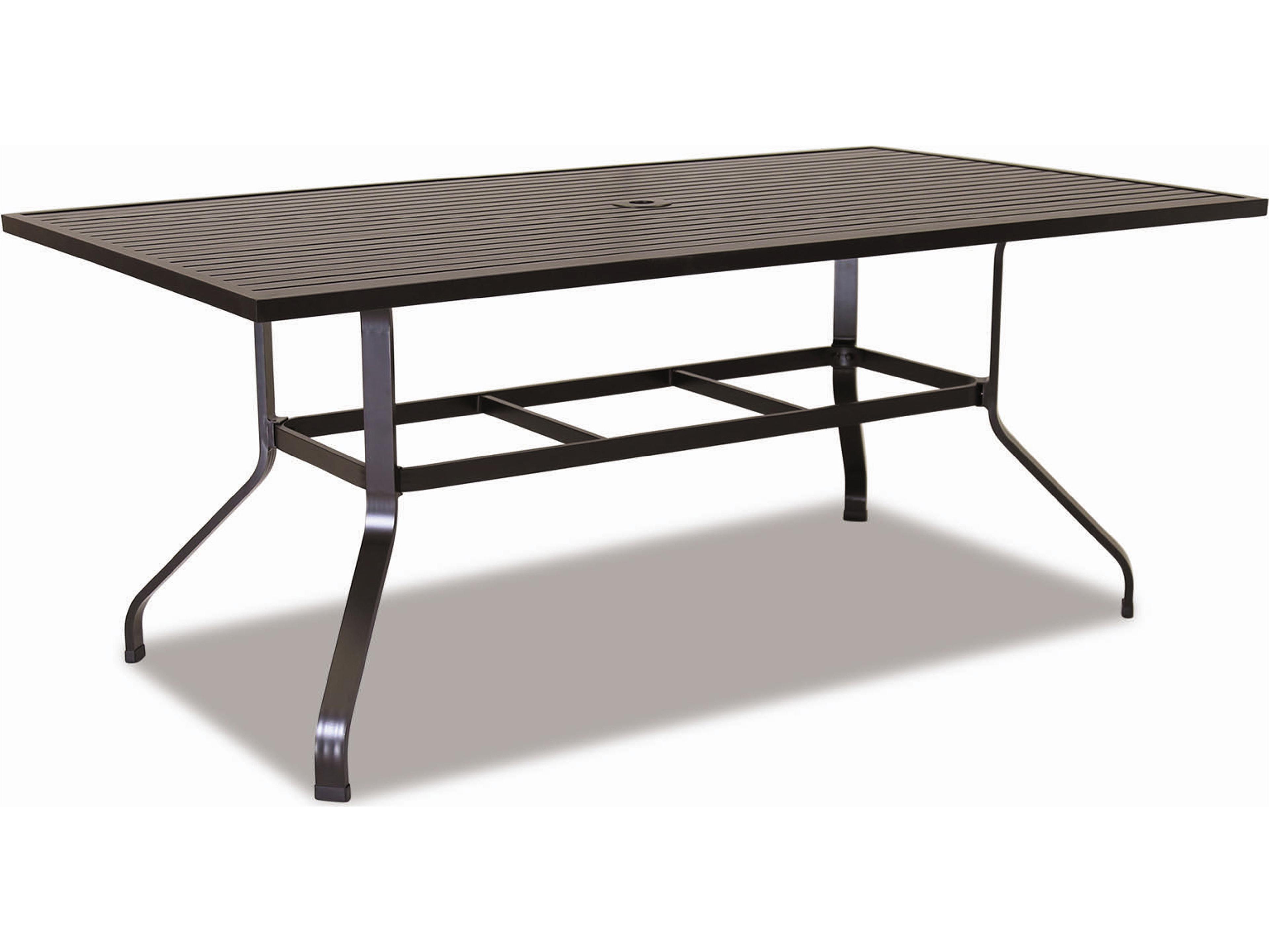La Jolla Aluminum Rectangular Outdoor Patio Dining Table