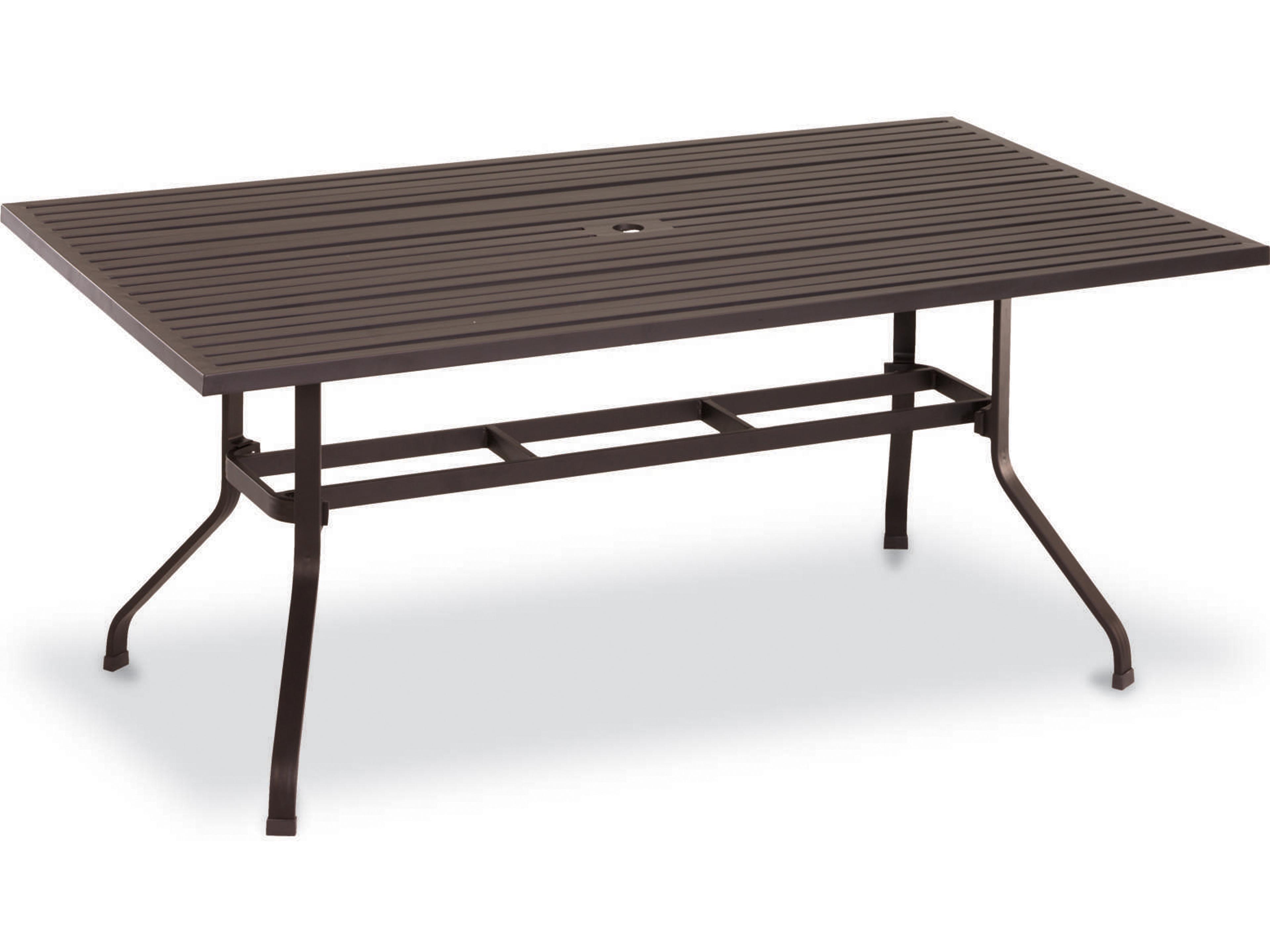 Sunset West La Jolla Aluminum Rectangular Outdoor Patio Dining Table