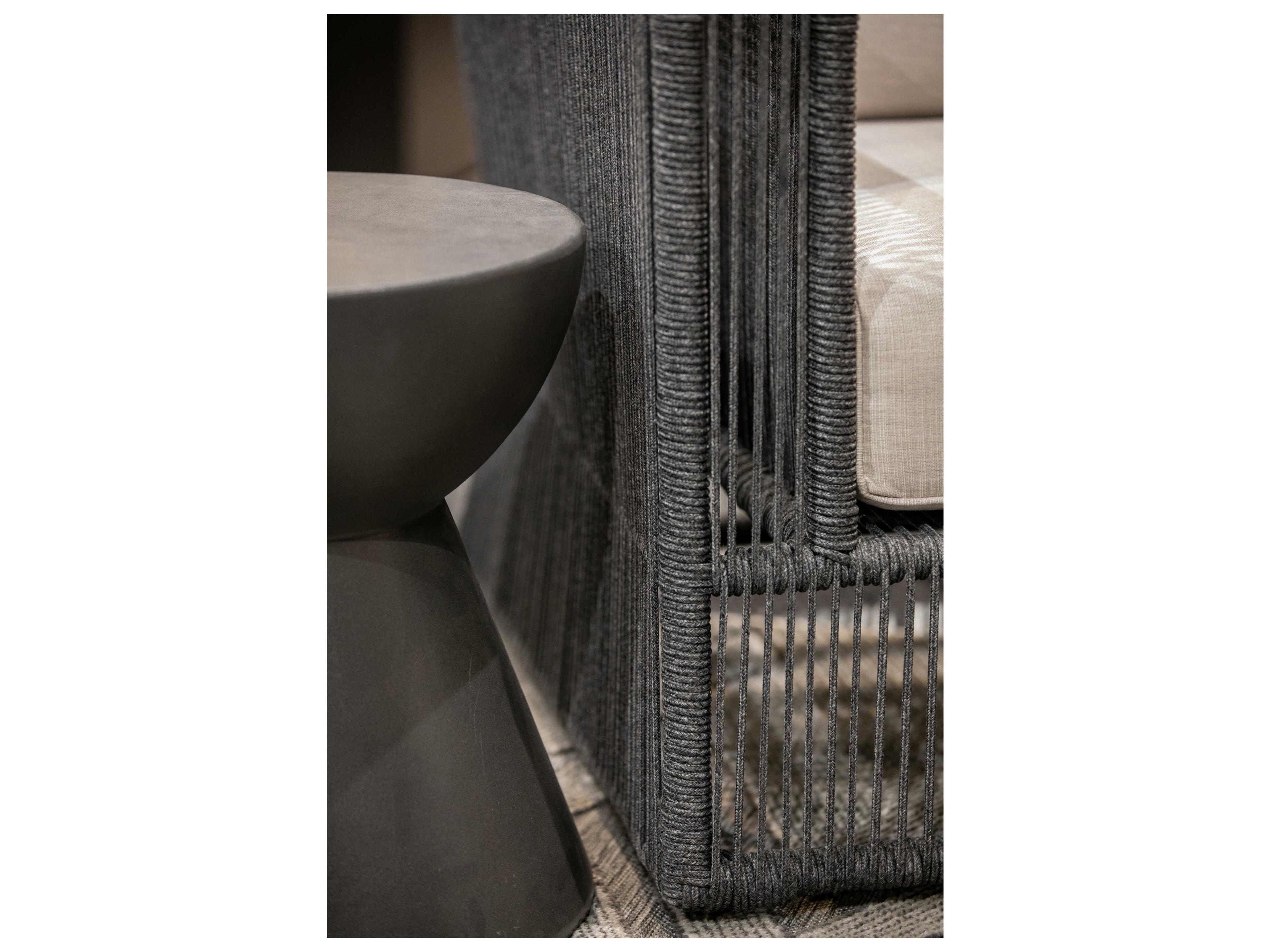 Sunset West Milano Slate Rope Cushion Sofa