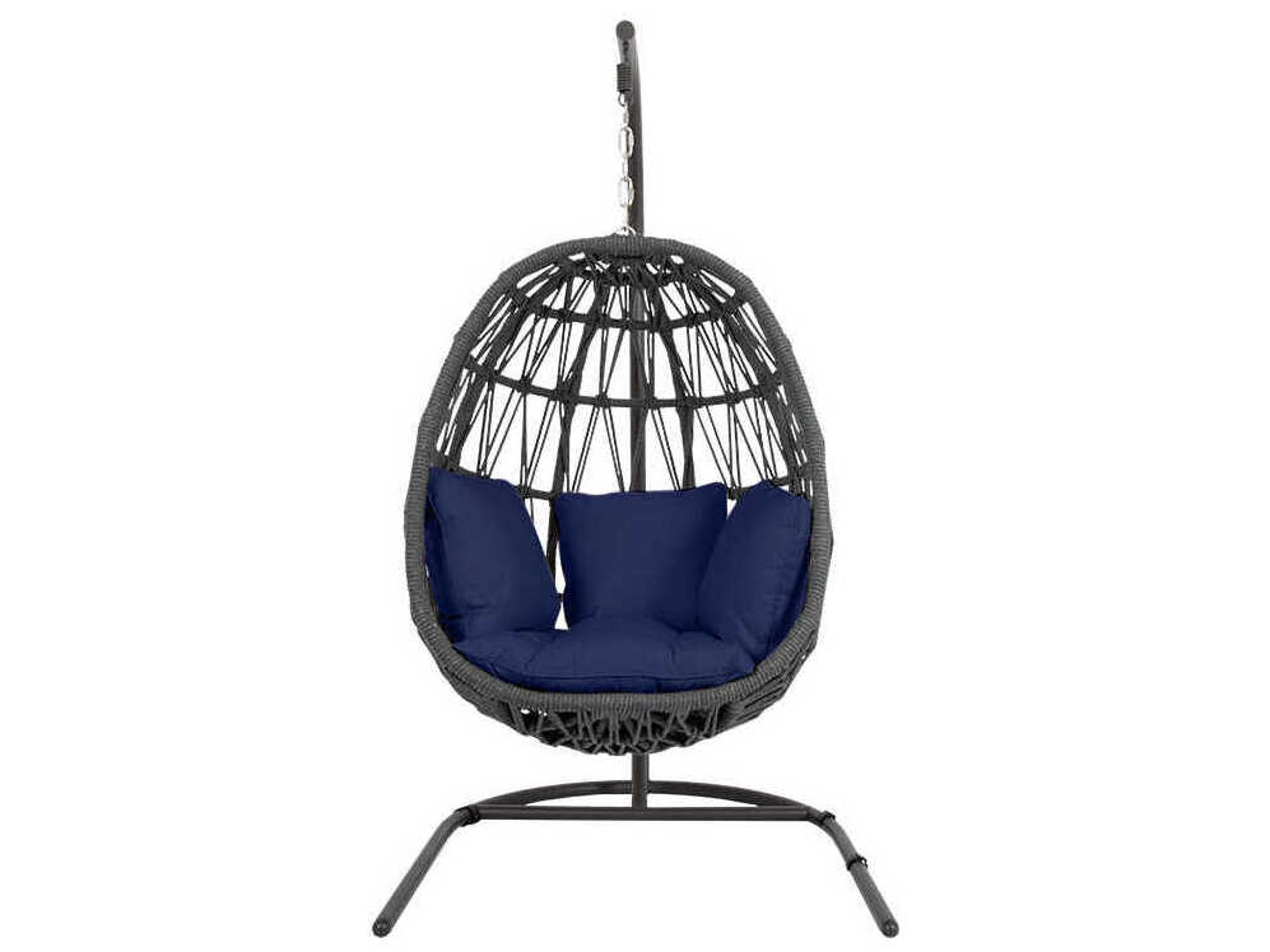 Sunset West Milano Slate Rope Cushion Swing