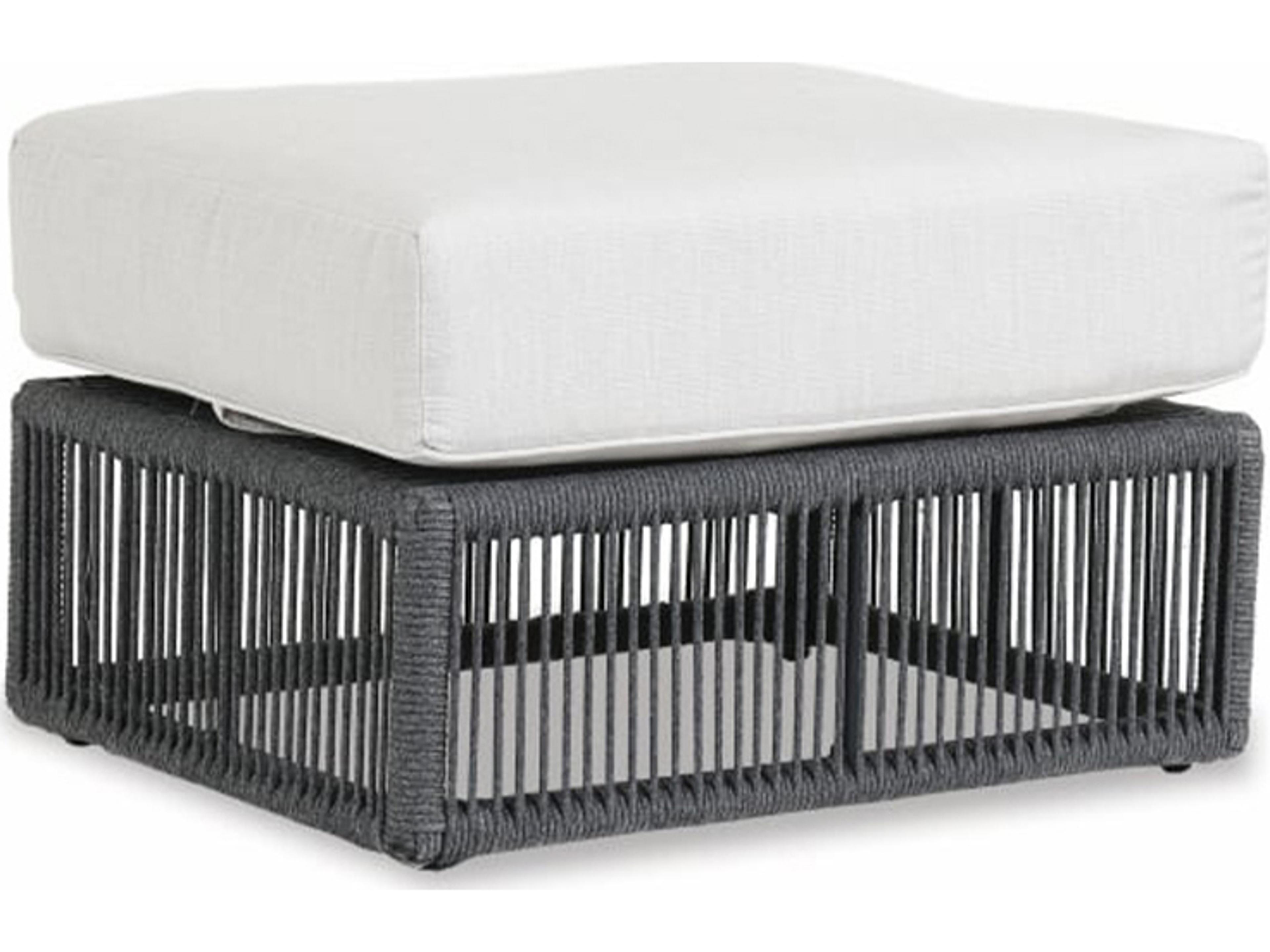 Milano Woven Rope Ottoman