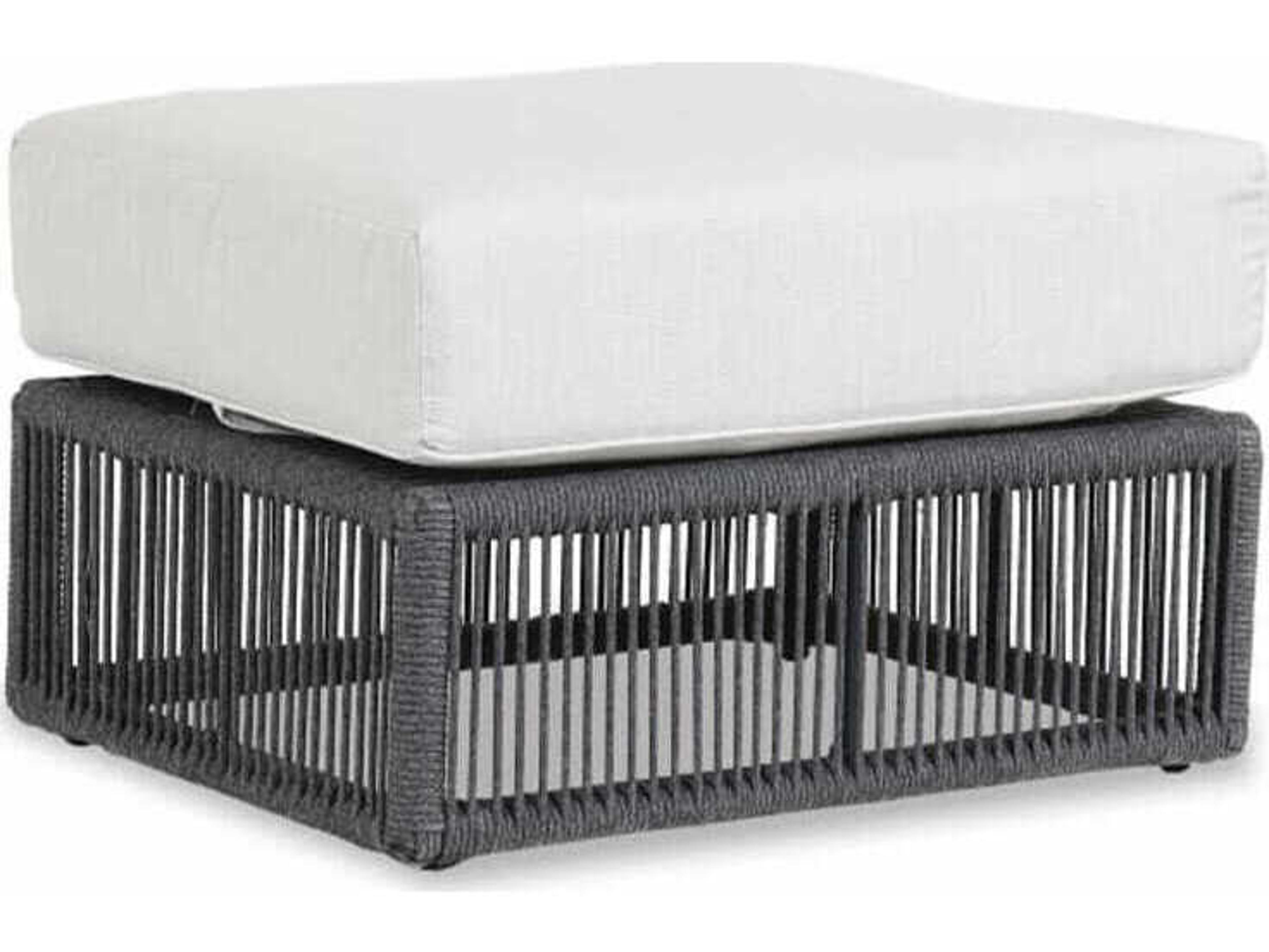 Milano Grays Rope Cushion Ottoman