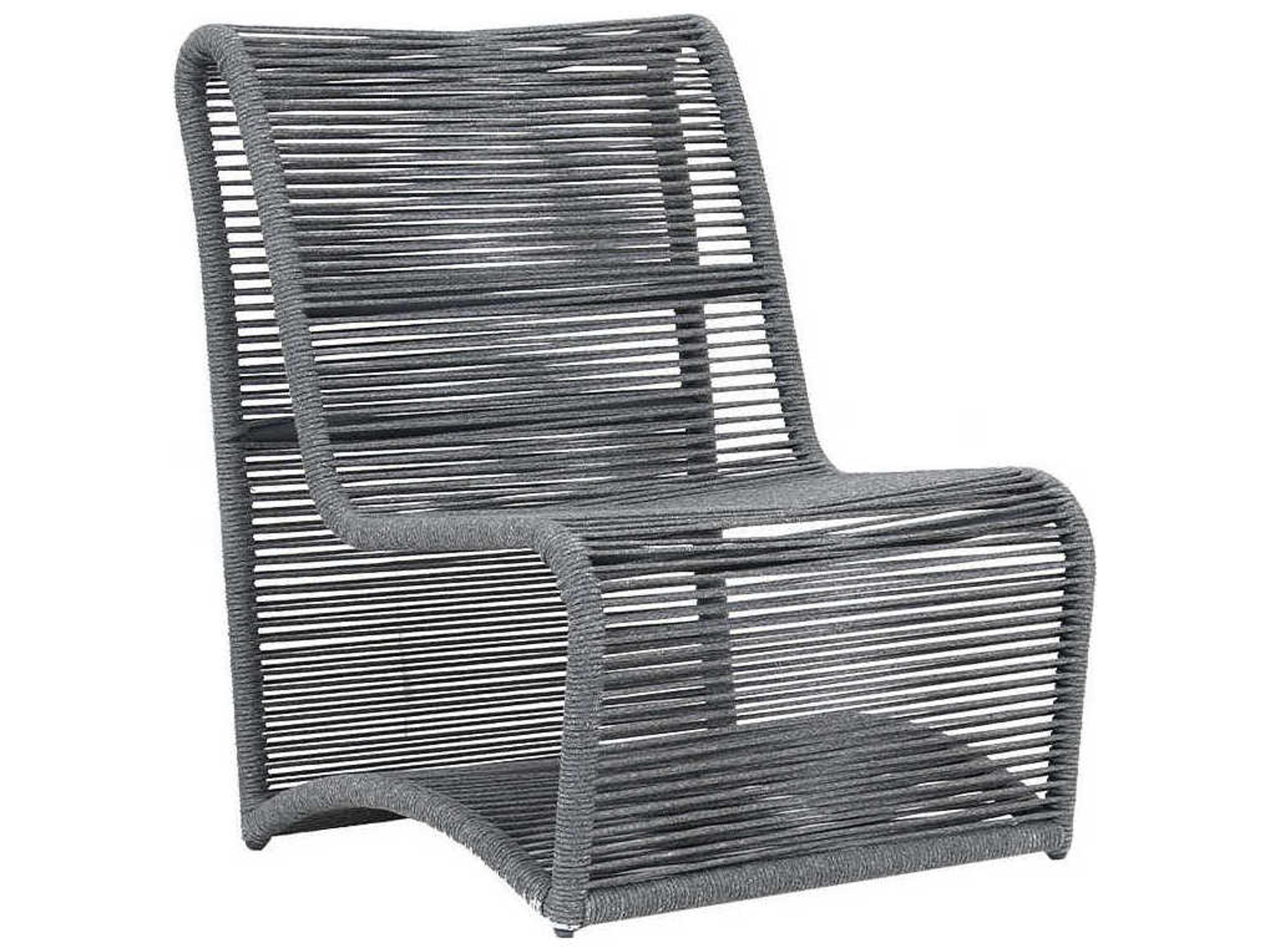 Milano Armless Club Chair Woven Outdoor