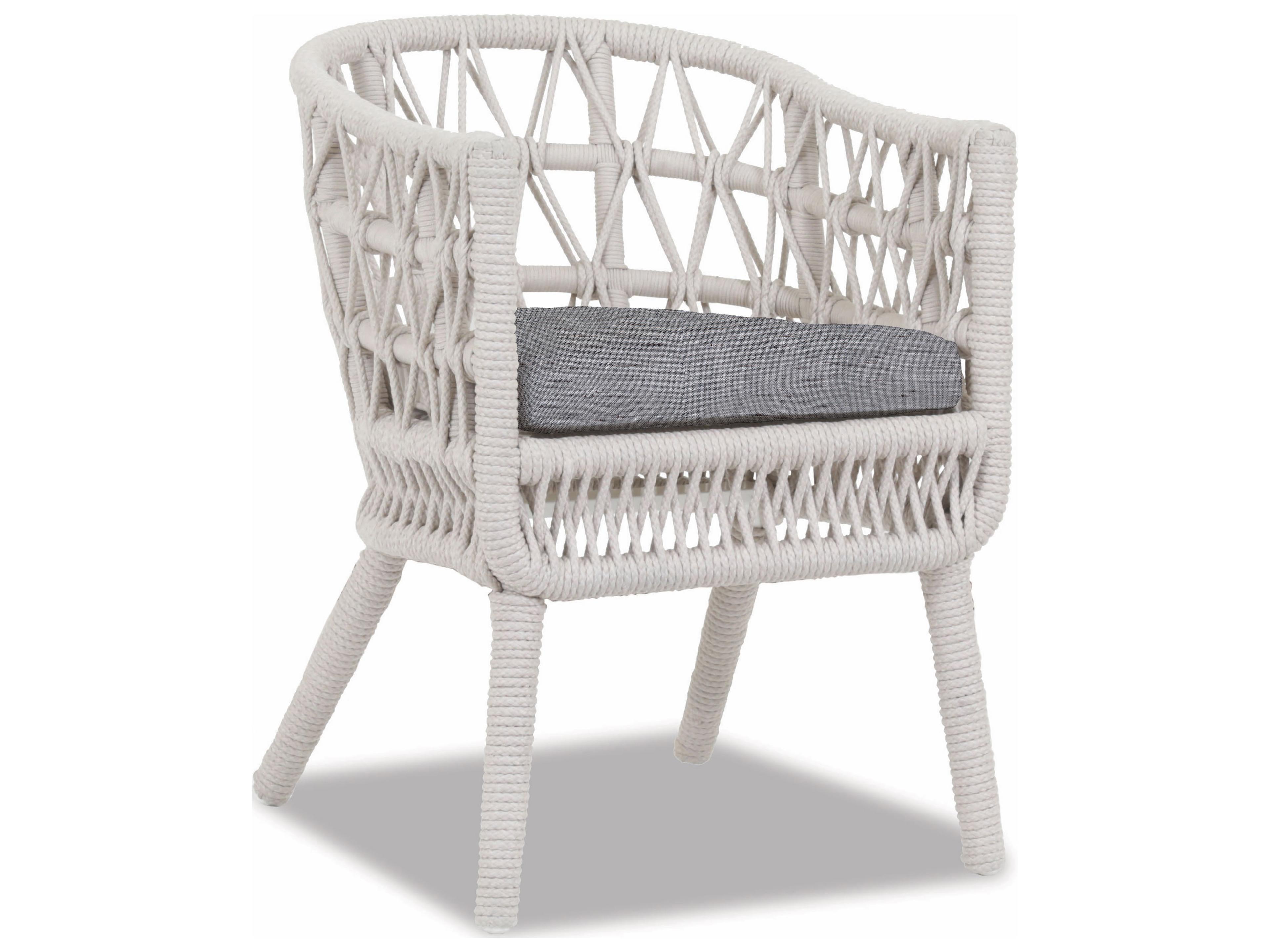 Sunset West Dana Wicker Patio Dining Arm Chair
