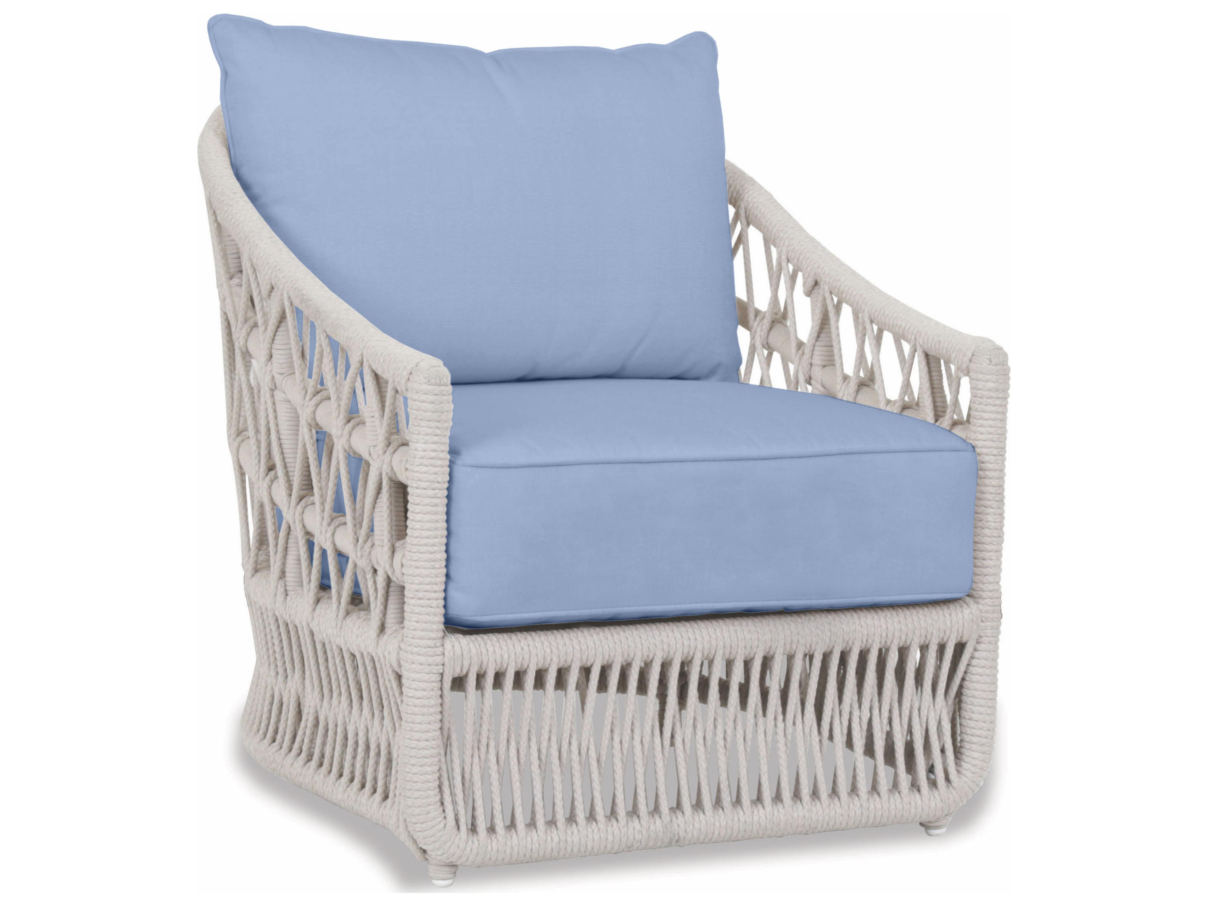 Dana Wicker Outdoor Lounge Chair Woven Rope Club Chair