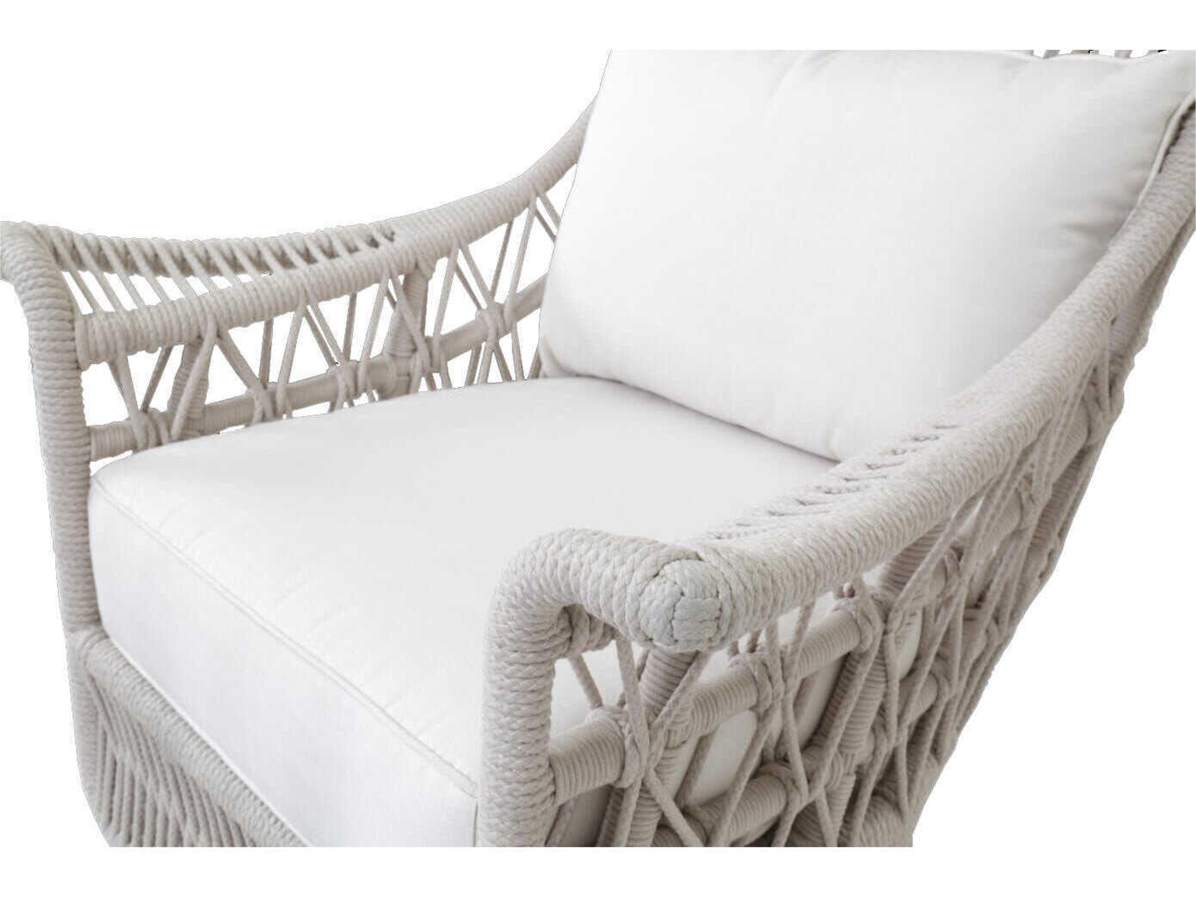 Sunset West Dana Natural Rope Cushion Lounge Chair