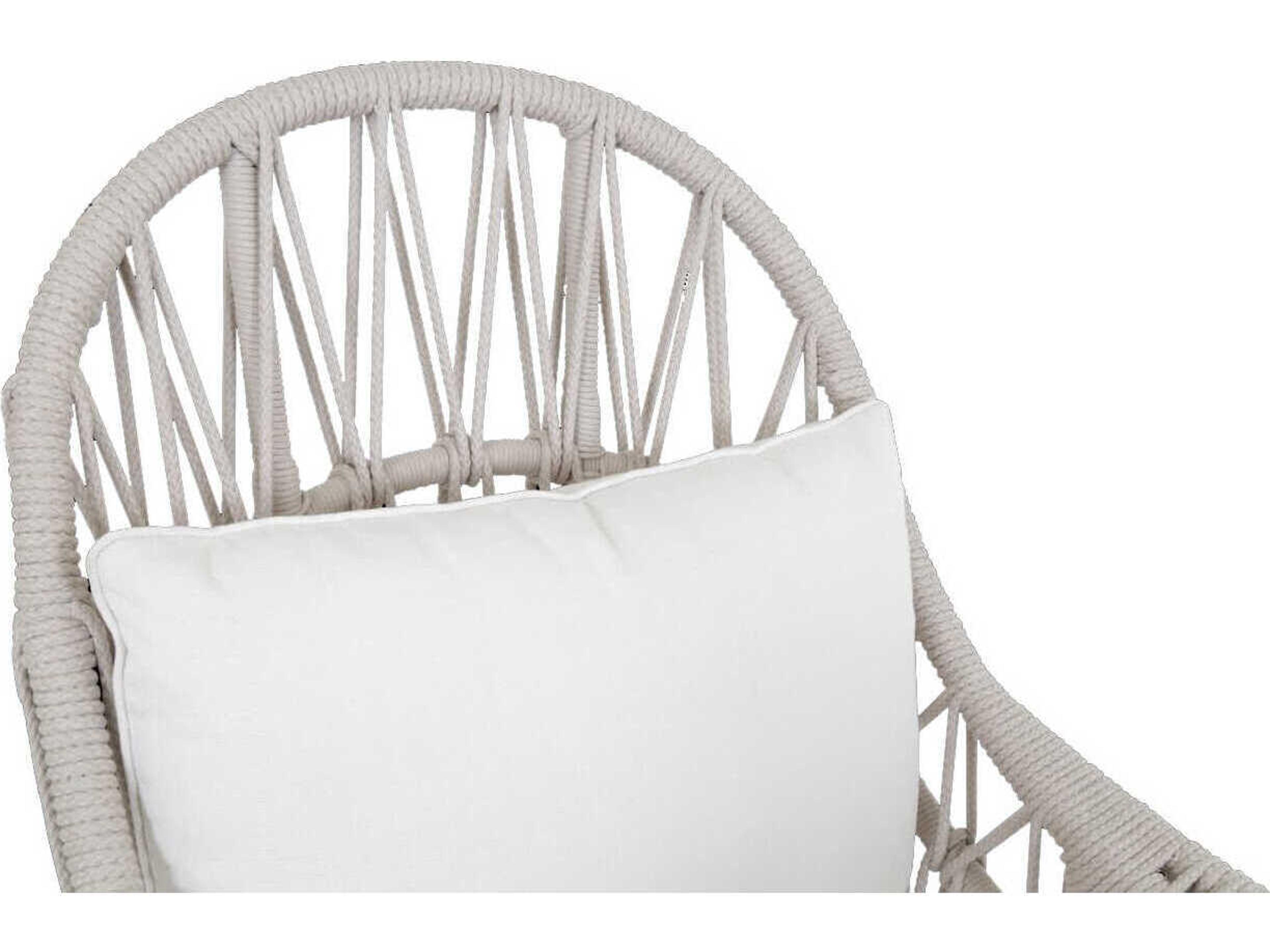 Sunset West Dana Natural Rope Cushion Lounge Chair