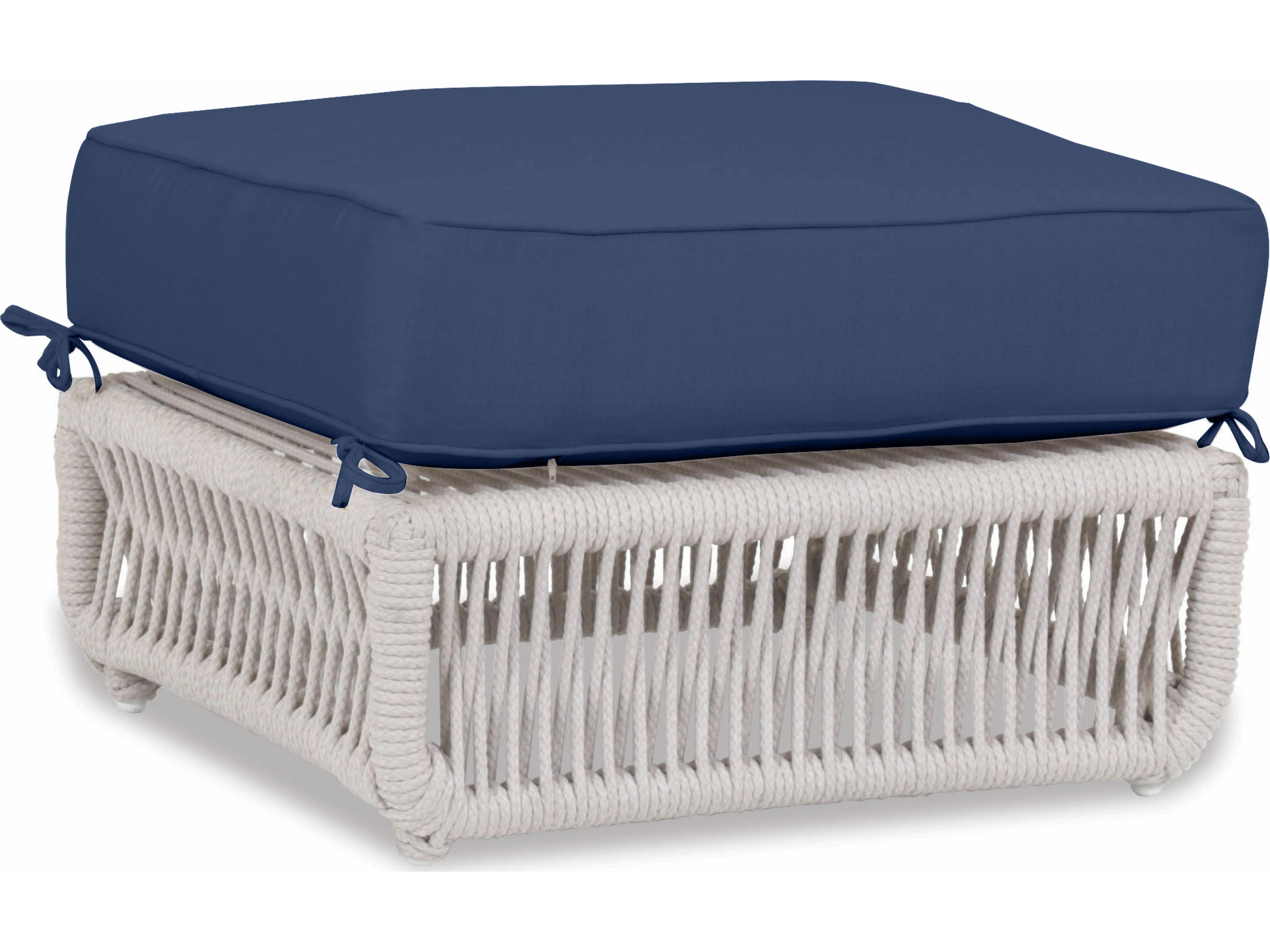 Sunset West Dana Wicker Patio Ottoman