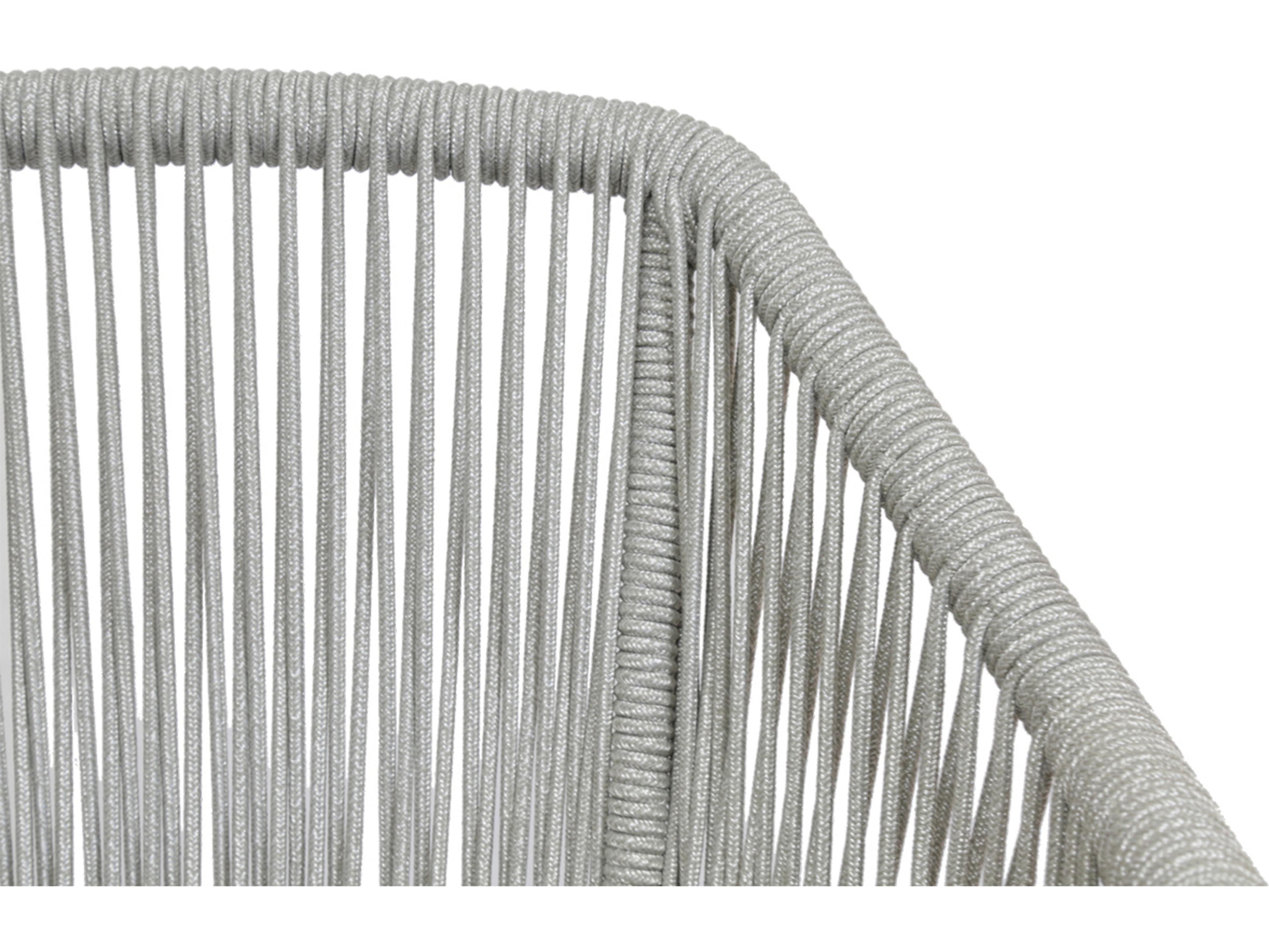 Sunset West Miami Rope Cushion Outdoor Dining Chair in Echo Ash