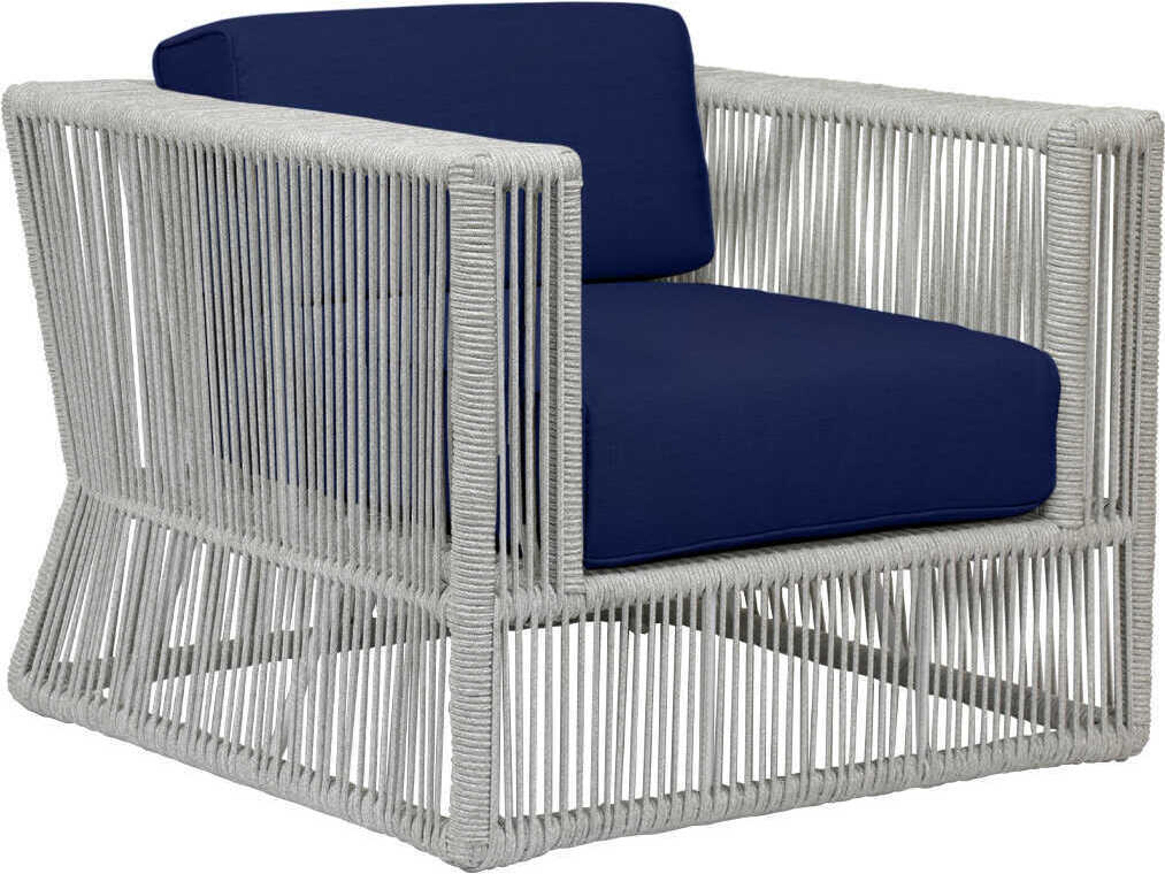 Miami Frost Rope Cushion Lounge Chair