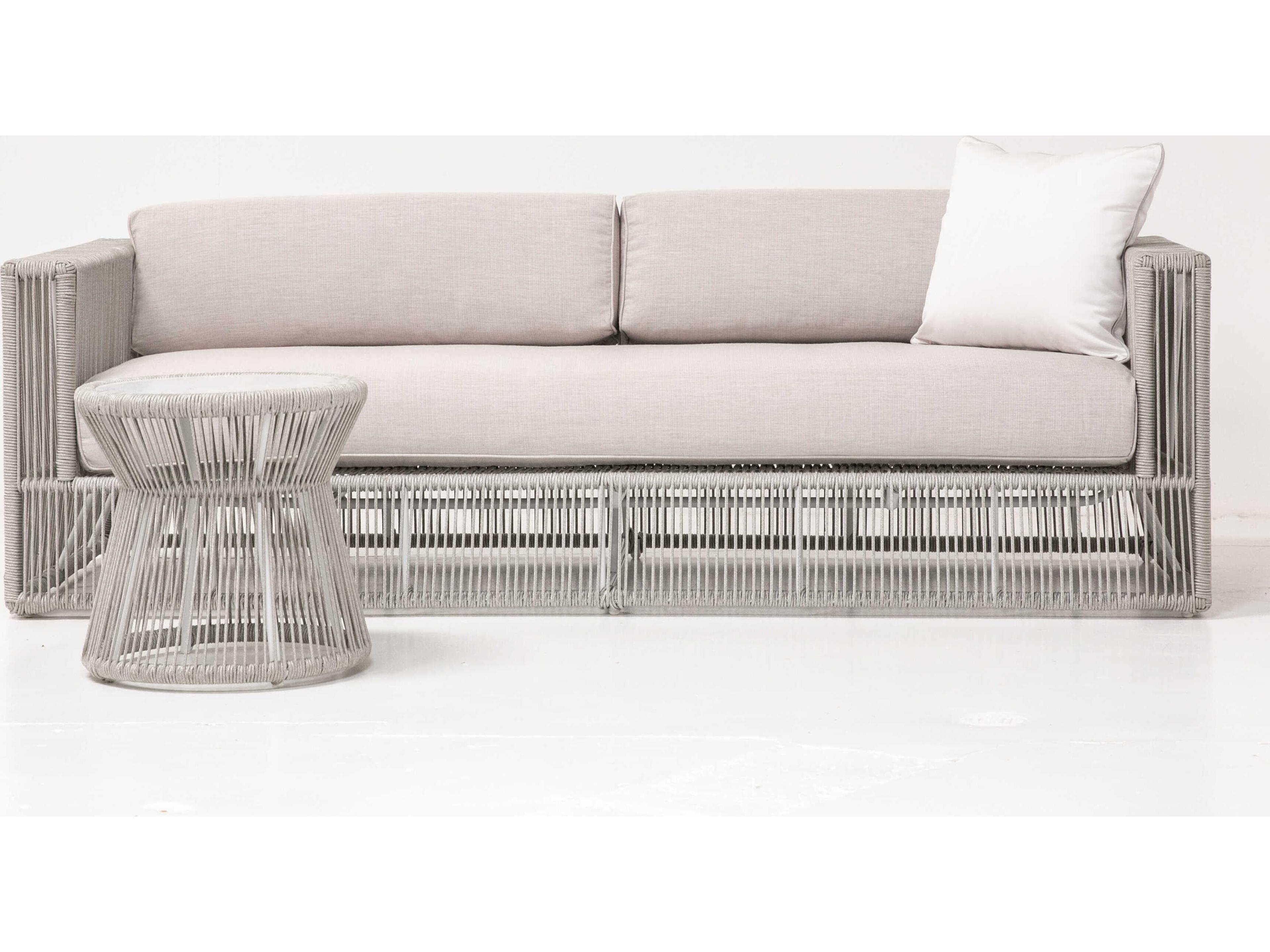 Sunset West Miami Frost Rope Cushion Sofa