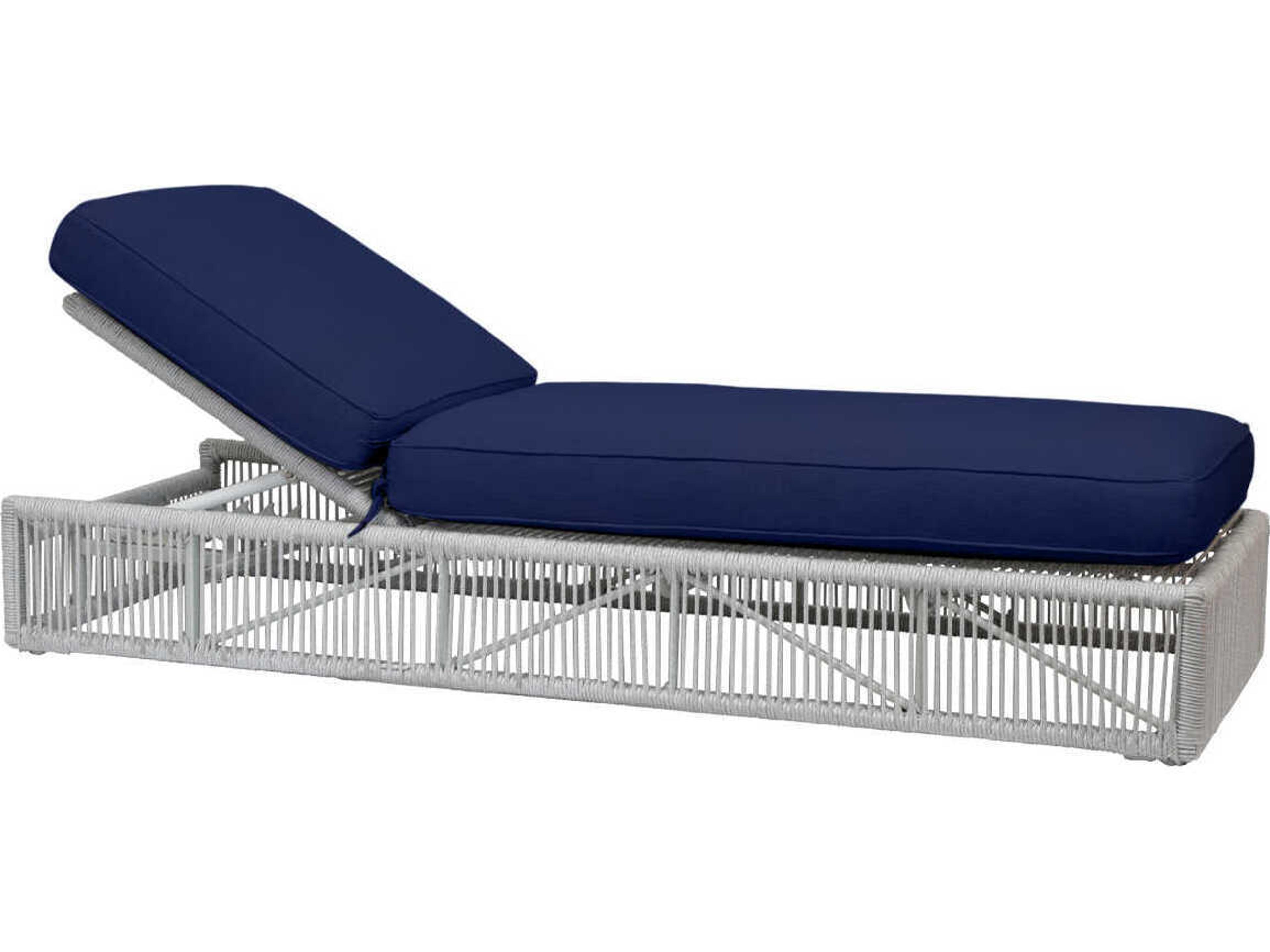 Miami Frost Rope Cushion Chaise Lounge