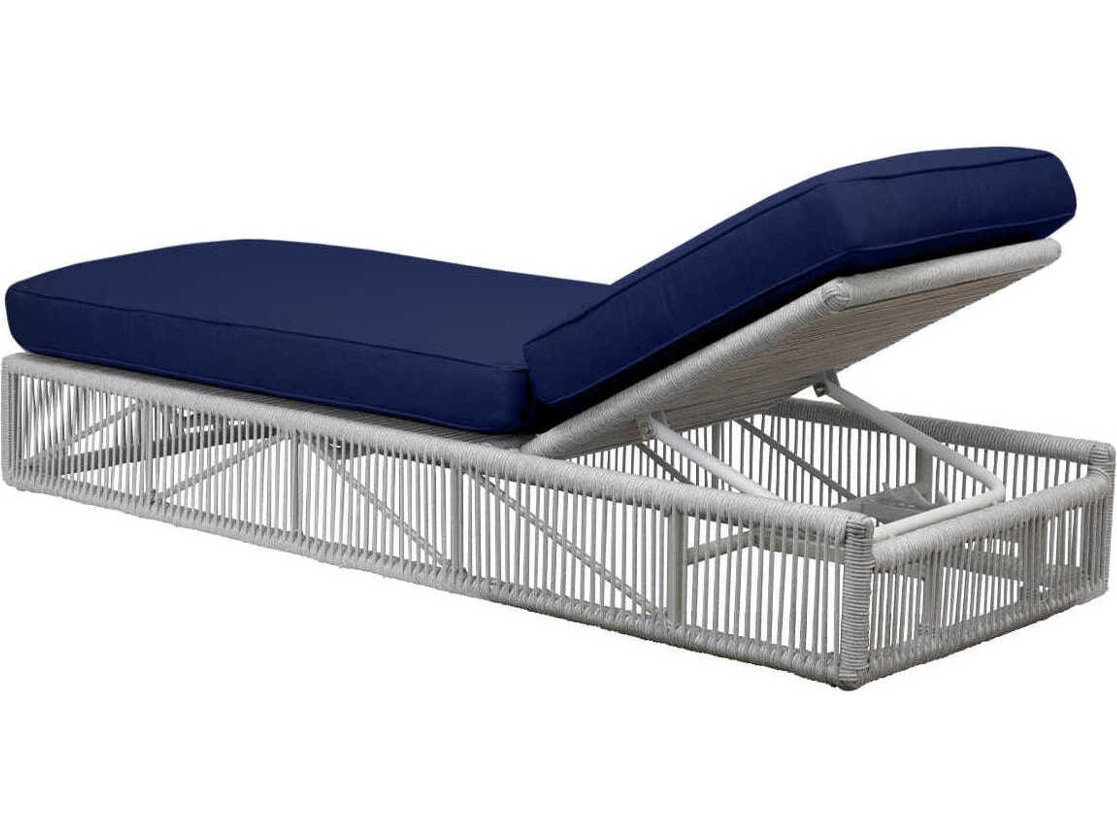 Sunset West Miami Frost Rope Cushion Chaise Lounge
