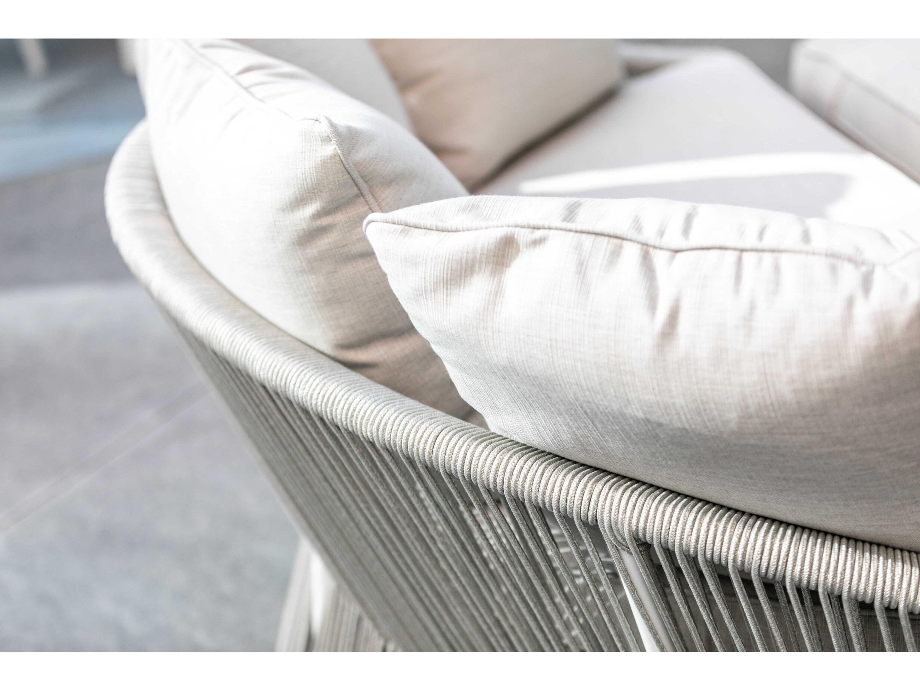 Sunset West Miami Frost Rope Cushion Lounge Bed