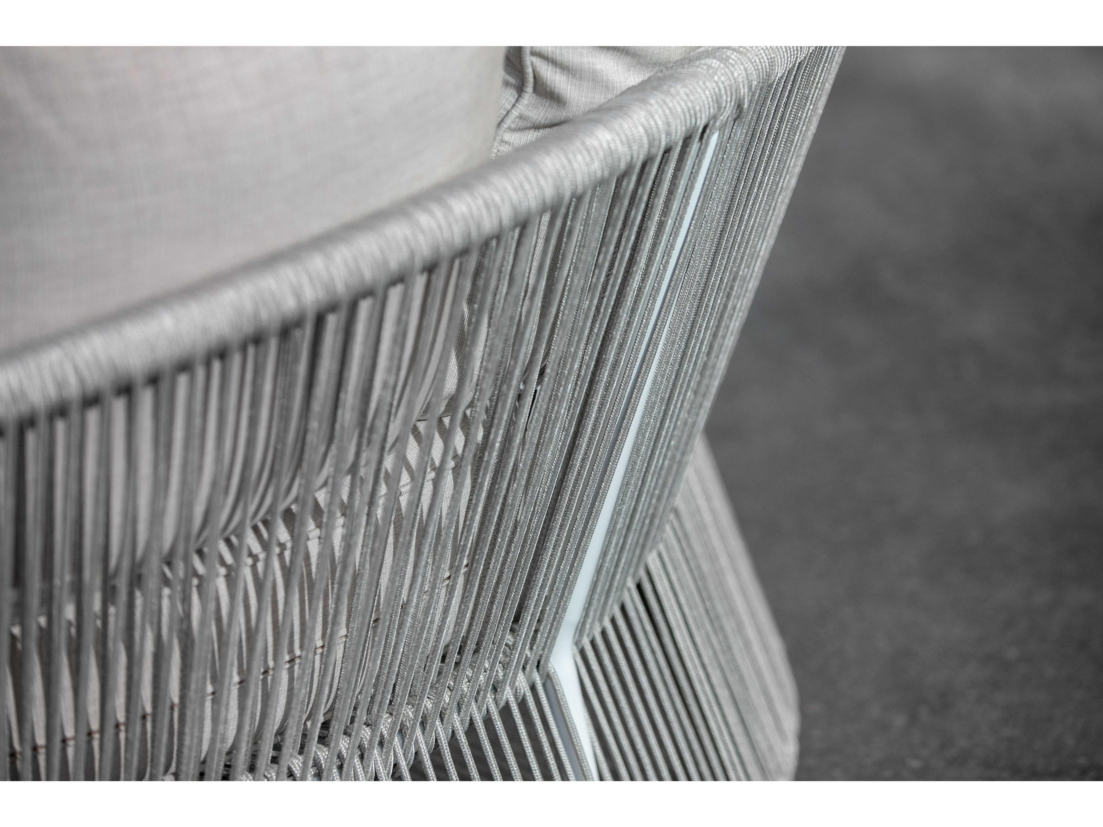 Sunset West Miami Frost Rope Cushion Lounge Bed