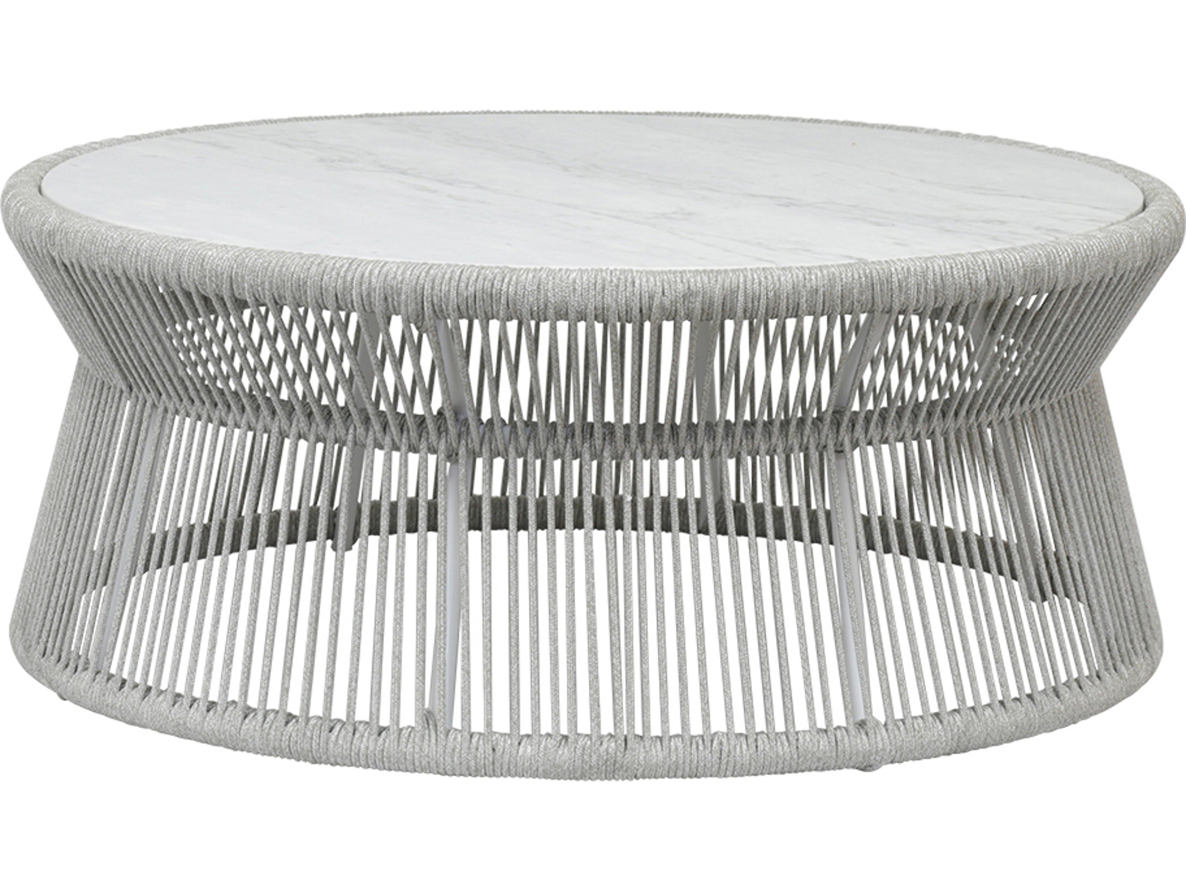 Miami Rope Coffee Table with Marble Top