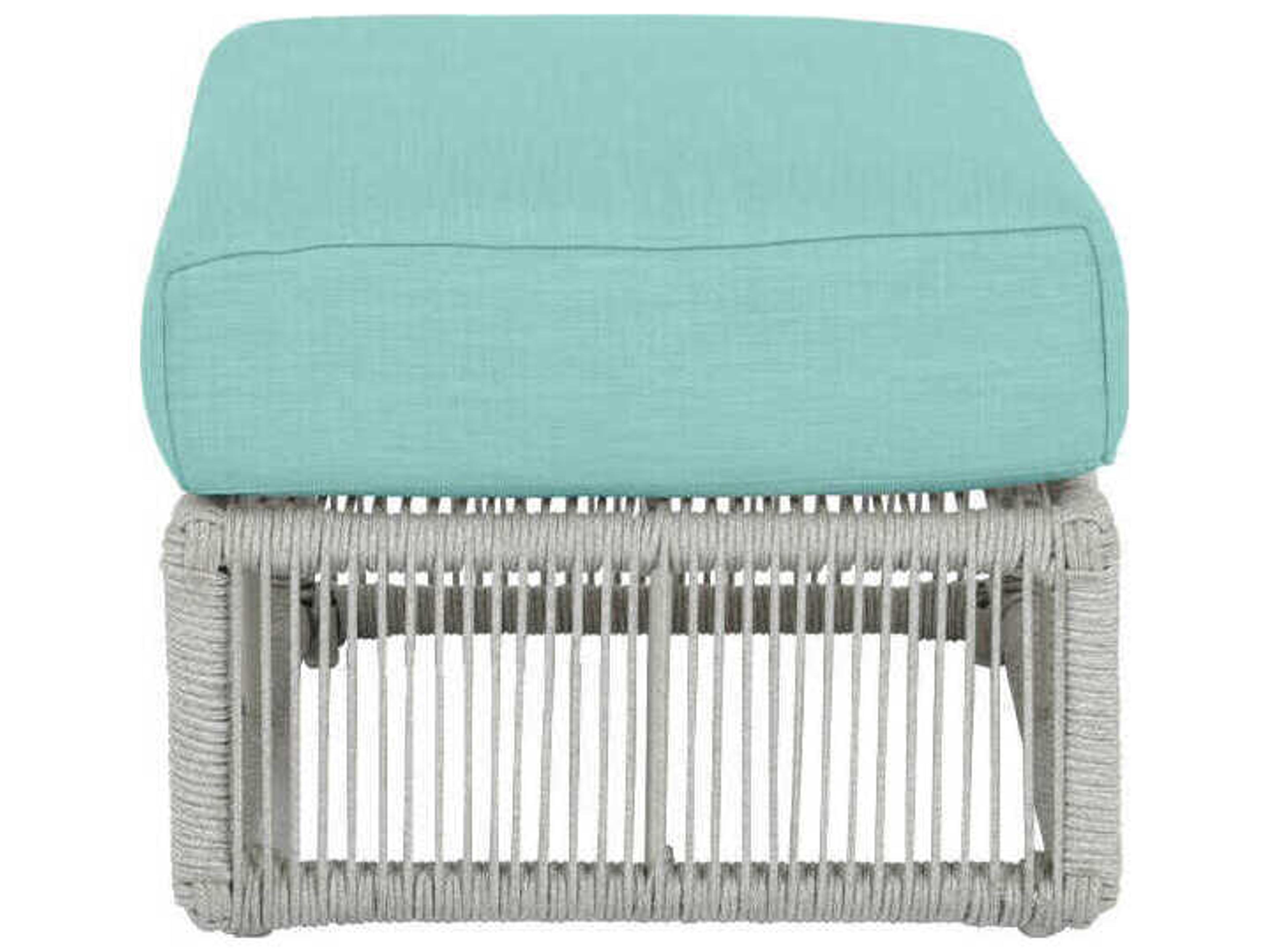 Sunset West Miami Frost Rope Cushion Ottoman