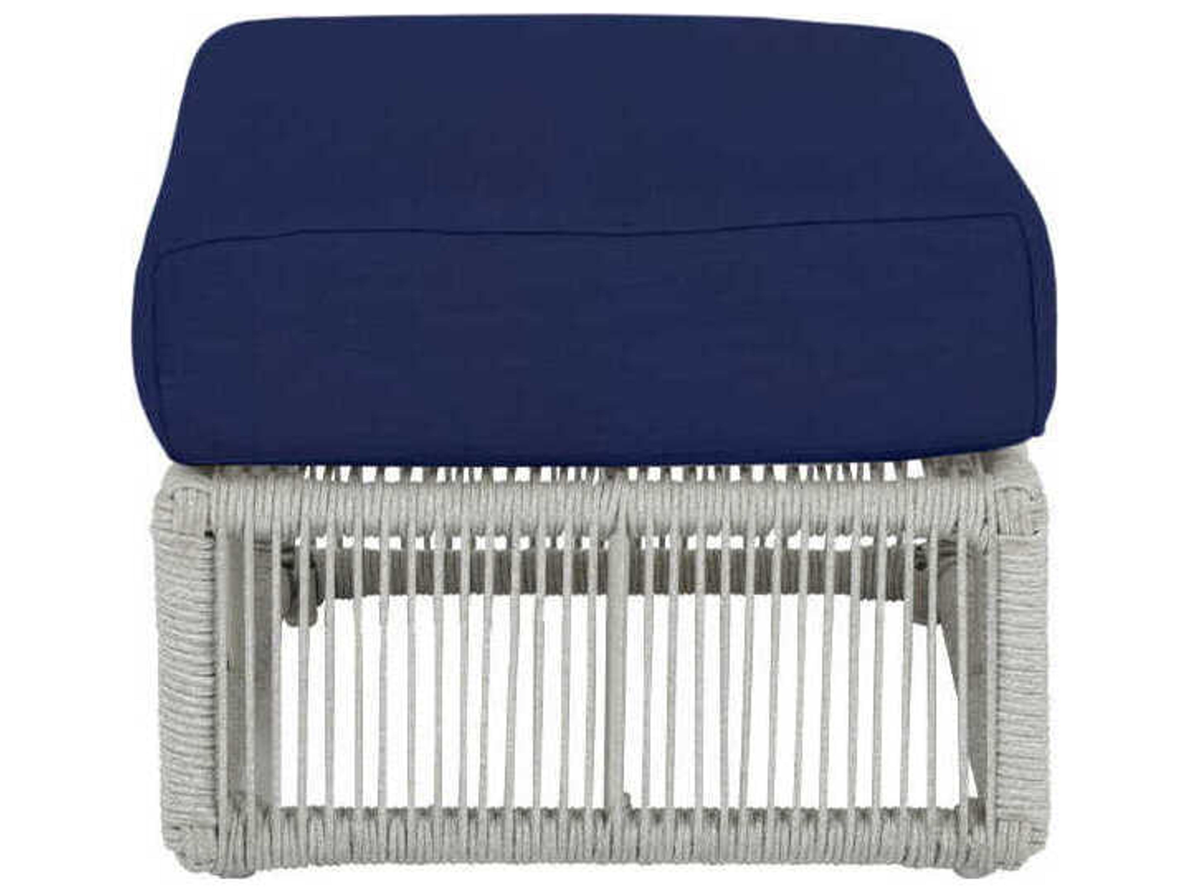 Sunset West Miami Frost Rope Cushion Ottoman